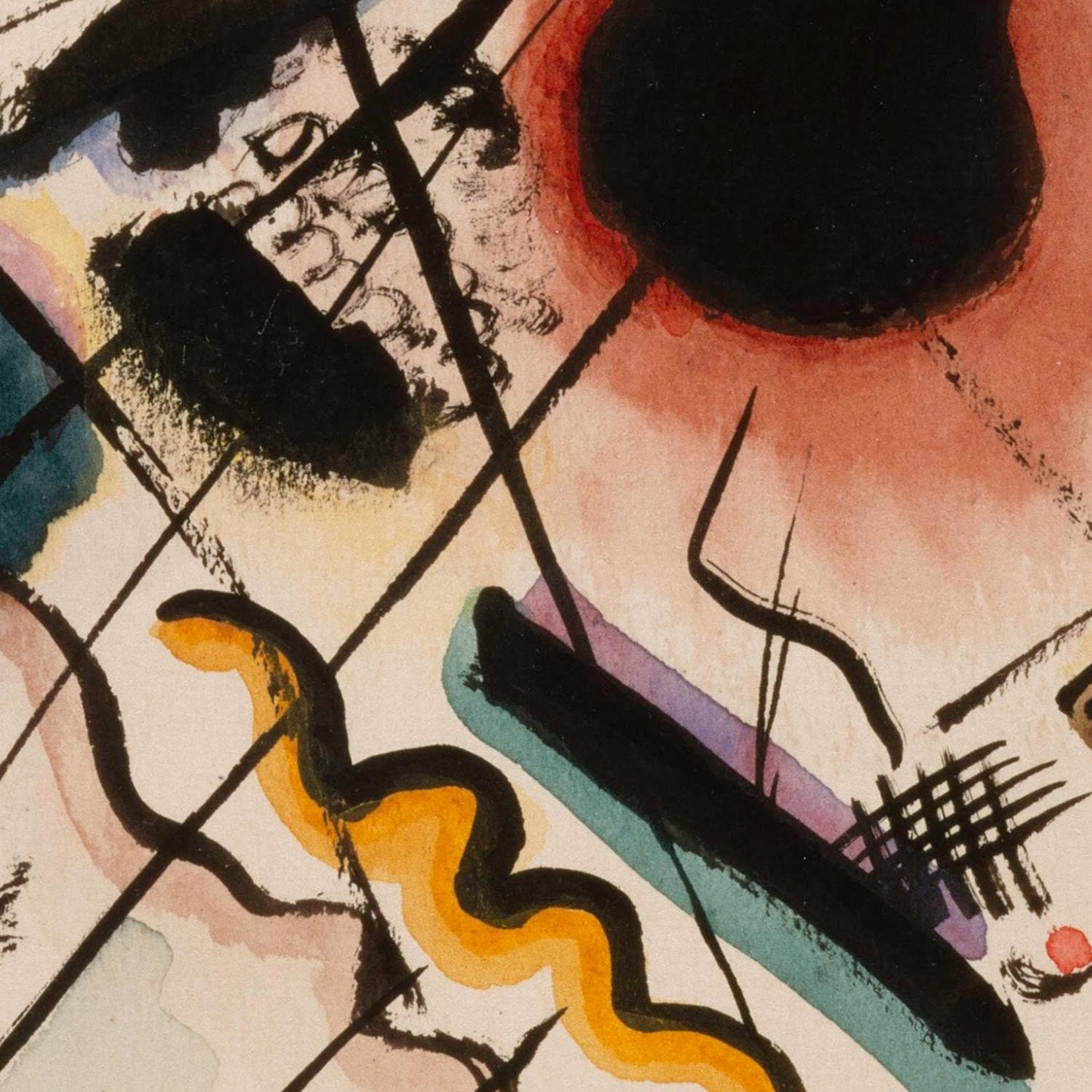 detail of the fine art reproduction from the centre