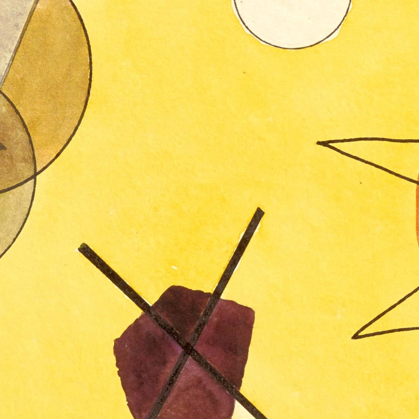 detail of the fine art reproduction from the centre