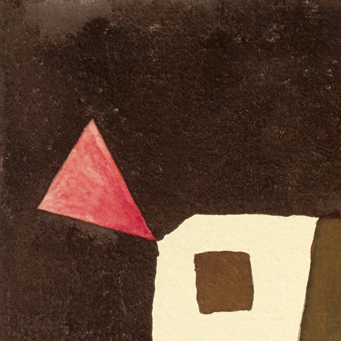 detail of the fine art reproduction from the top left corner