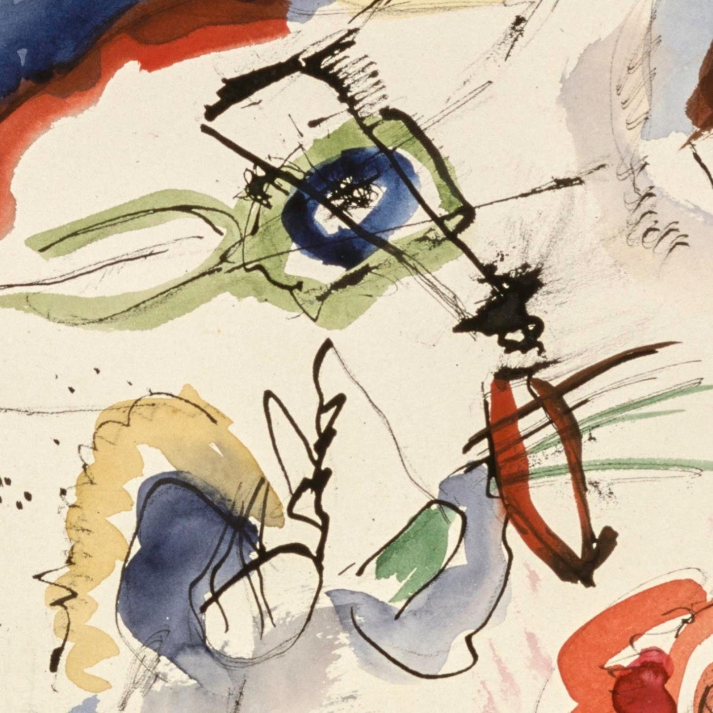 detail of the fine art reproduction from the centre