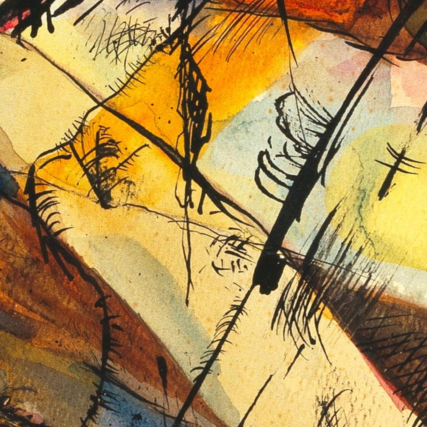detail of the fine art reproduction from the centre