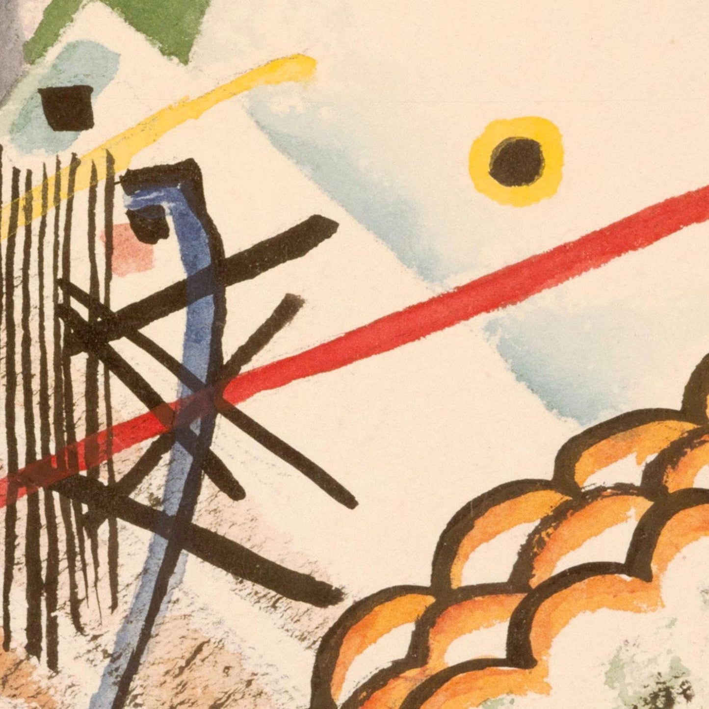 detail of the fine art reproduction from the centre