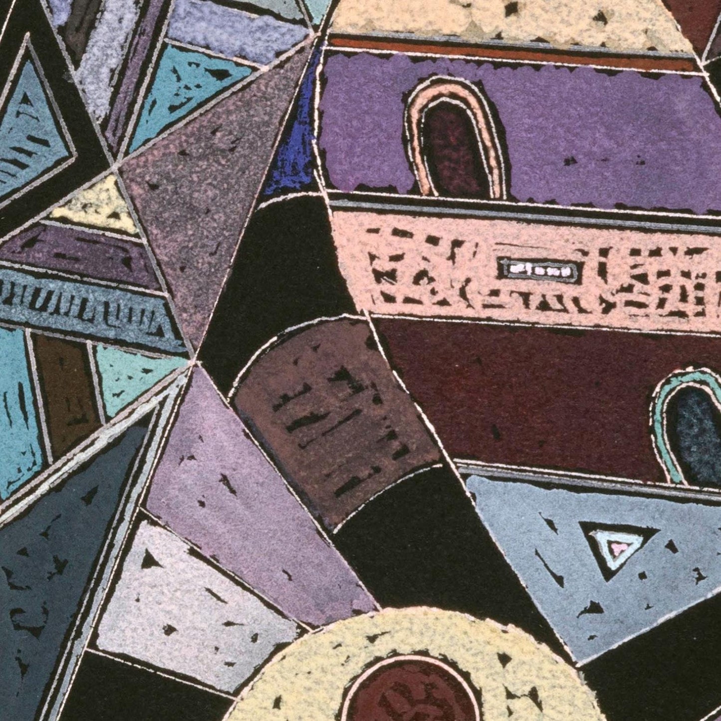 detail of the fine art reproduction from the centre