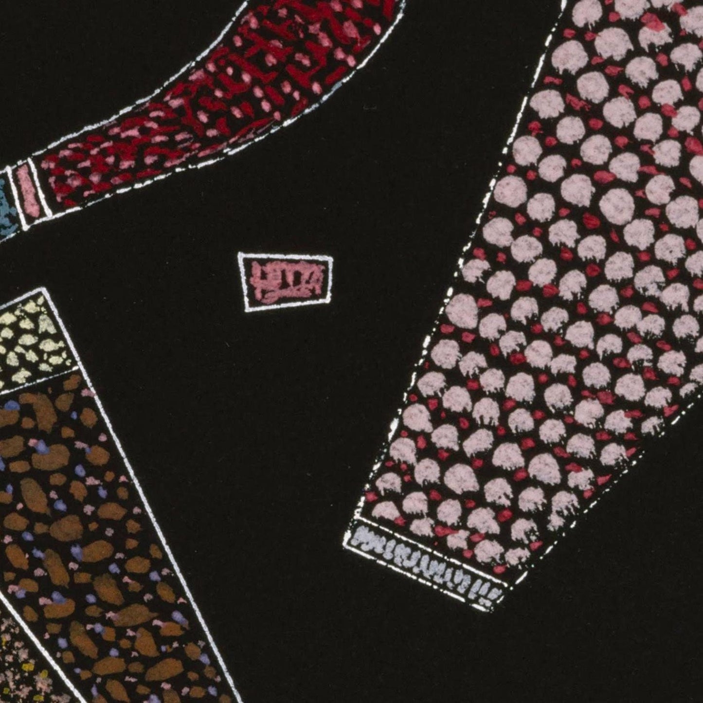 detail of the fine art reproduction from the centre