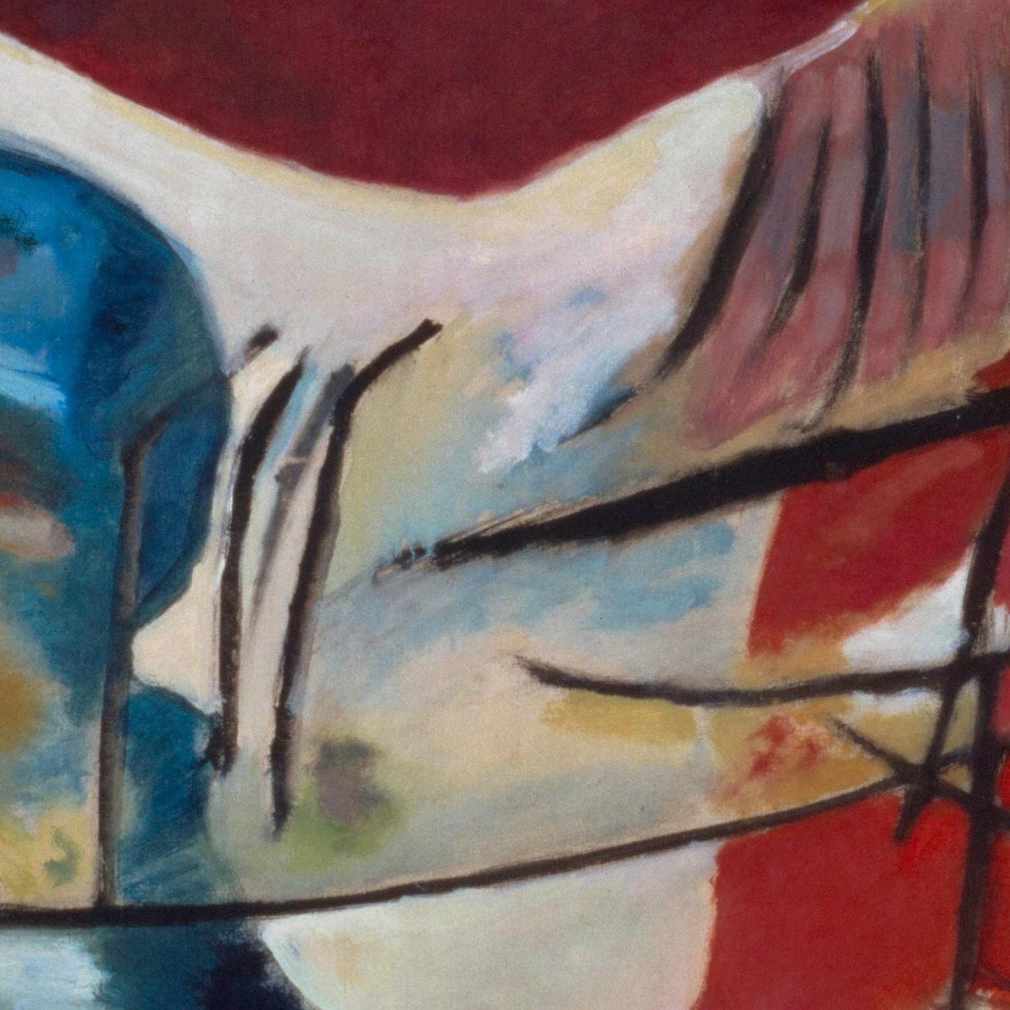 detail of the fine art reproduction from the centre