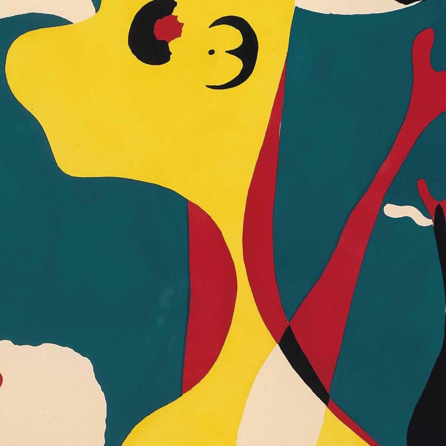 detail of the fine art reproduction from the centre