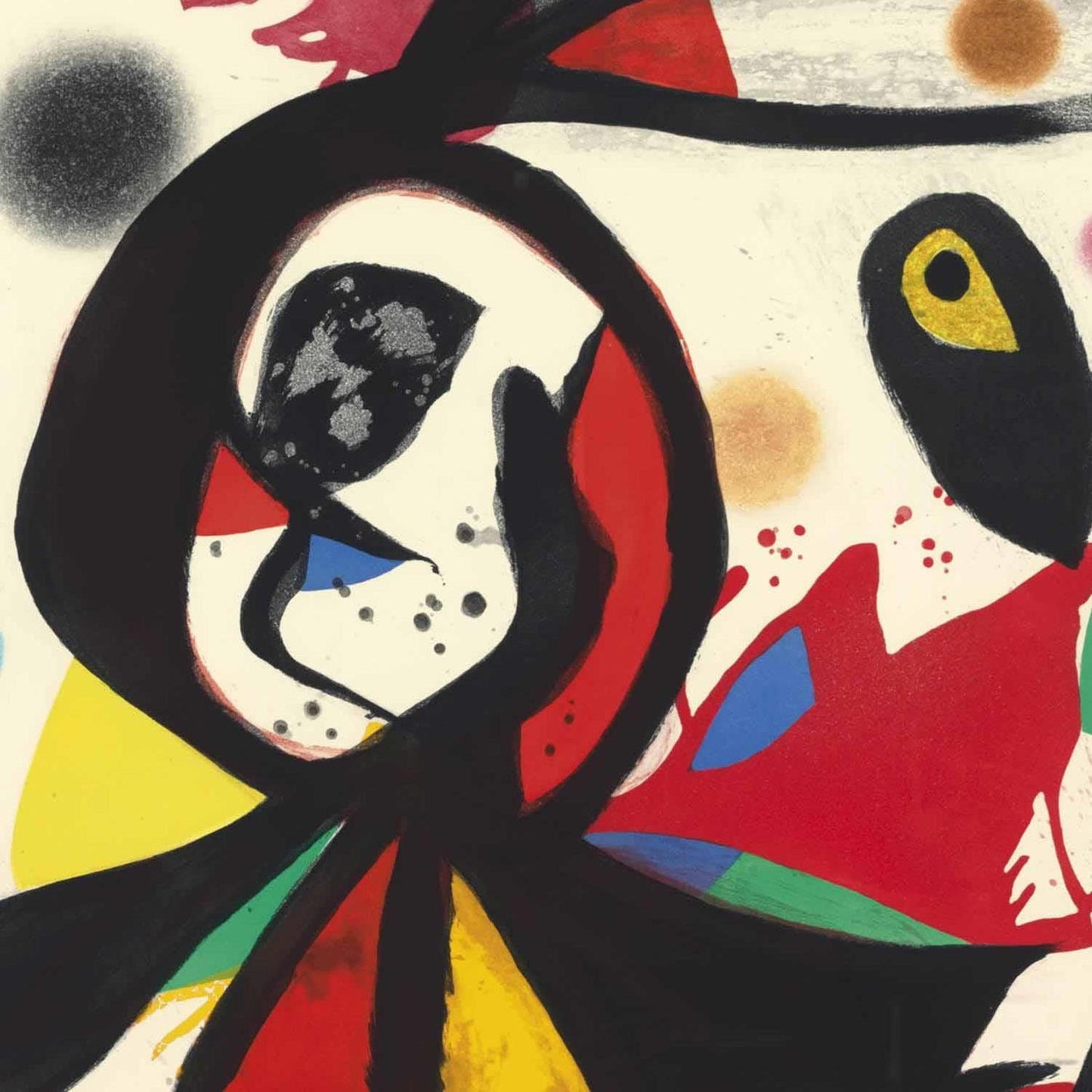 detail of the fine art reproduction from the centre