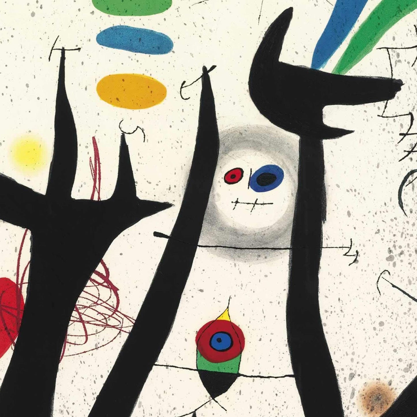 detail of the fine art reproduction from the centre
