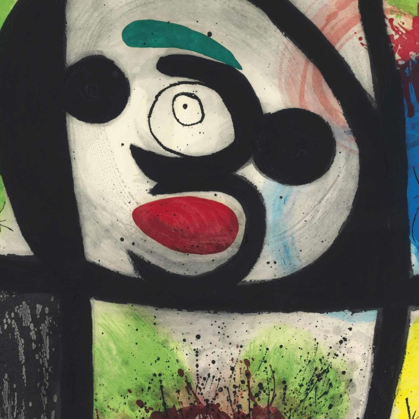 detail of the fine art reproduction from the centre