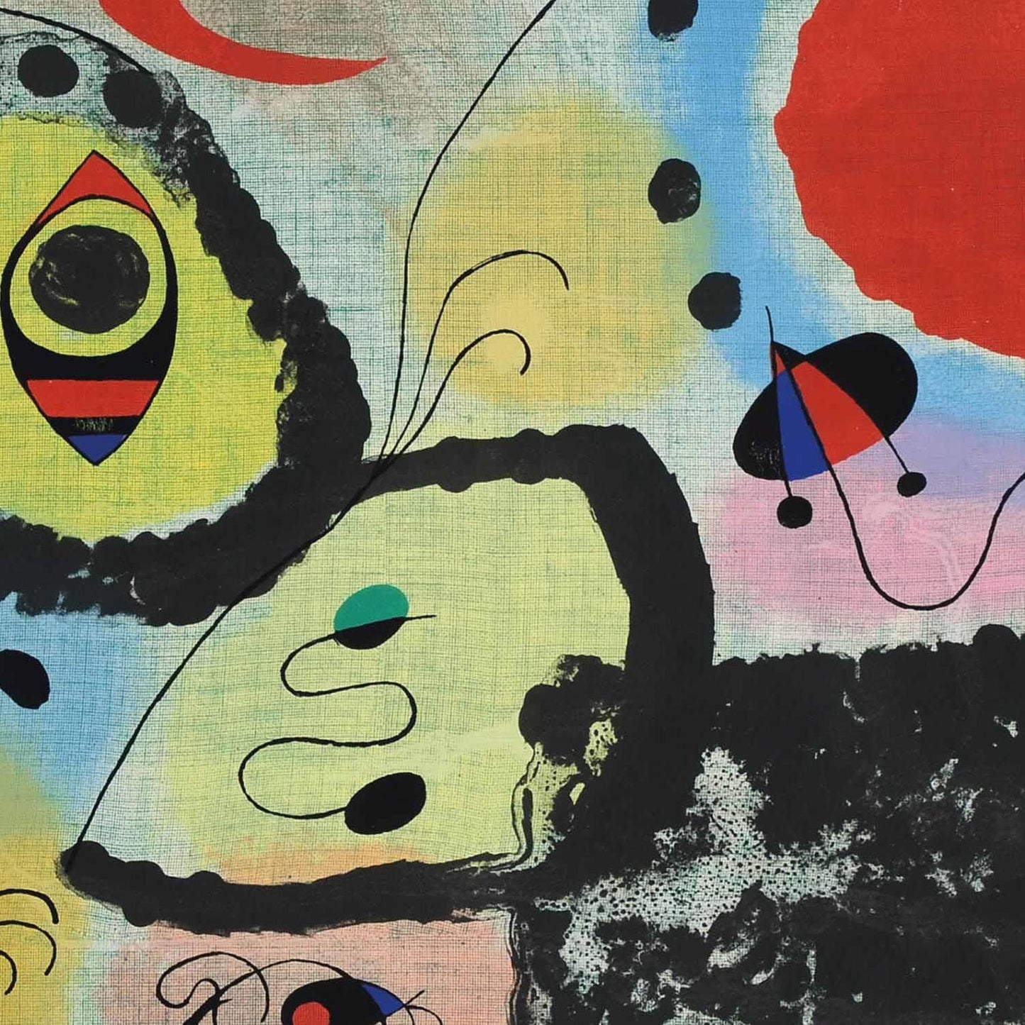 detail of the fine art reproduction from the centre