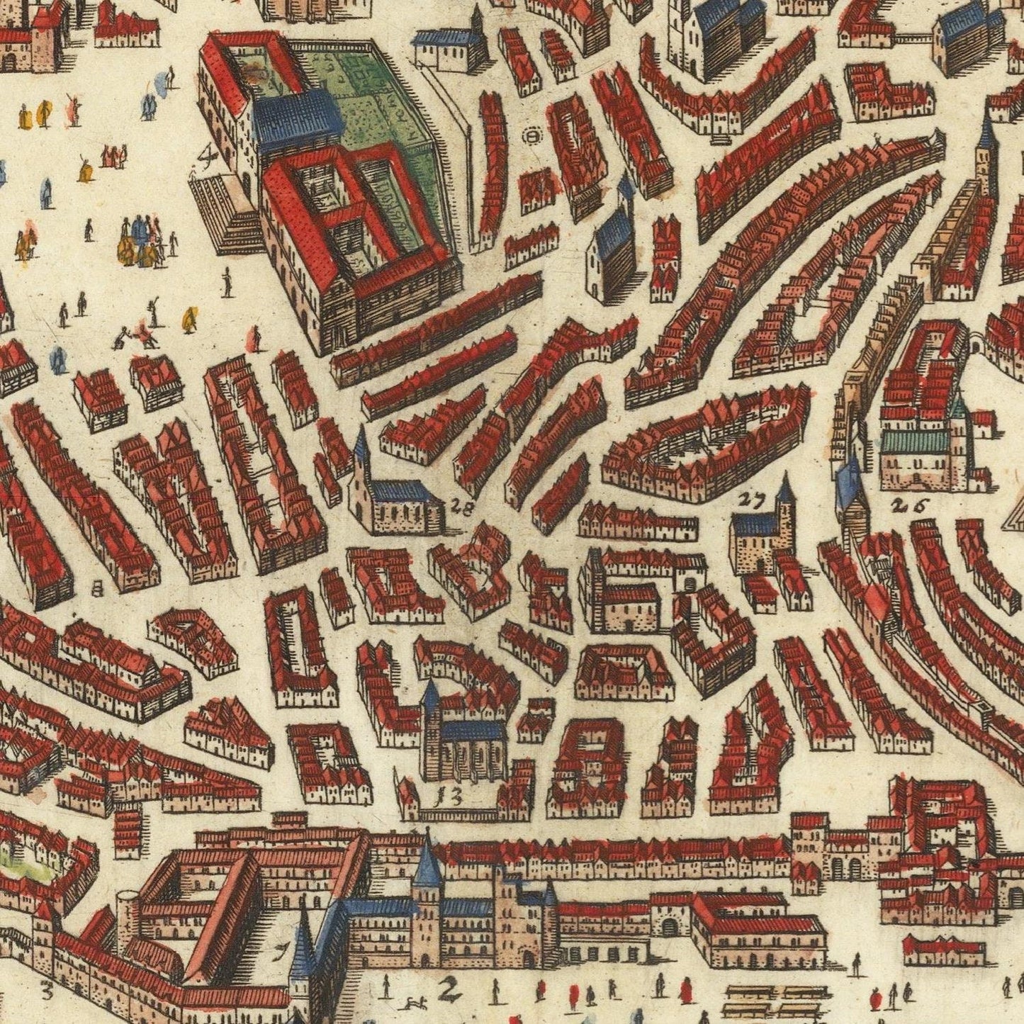 detail of the map from the centre
