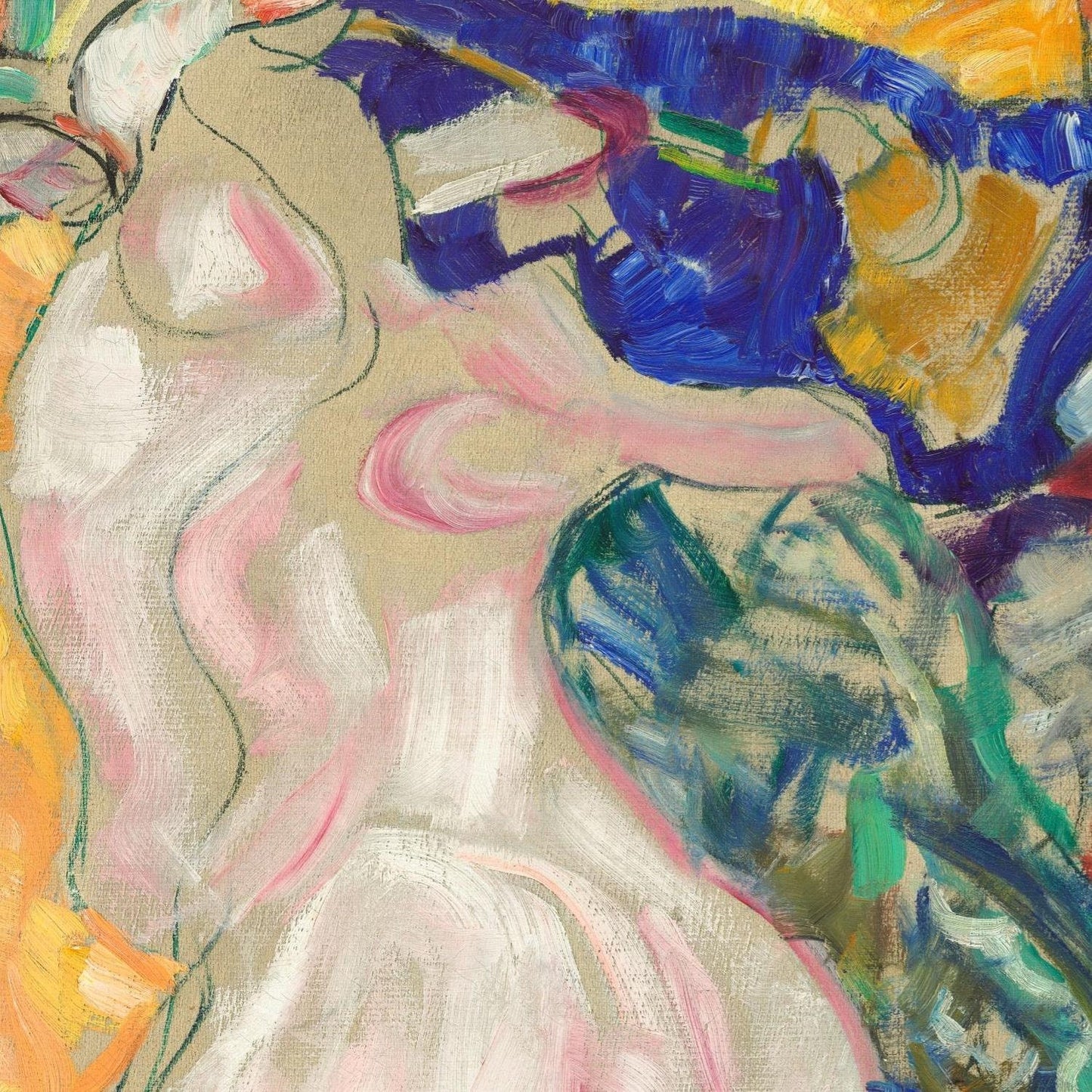 detail of the fine art reproduction from the centre