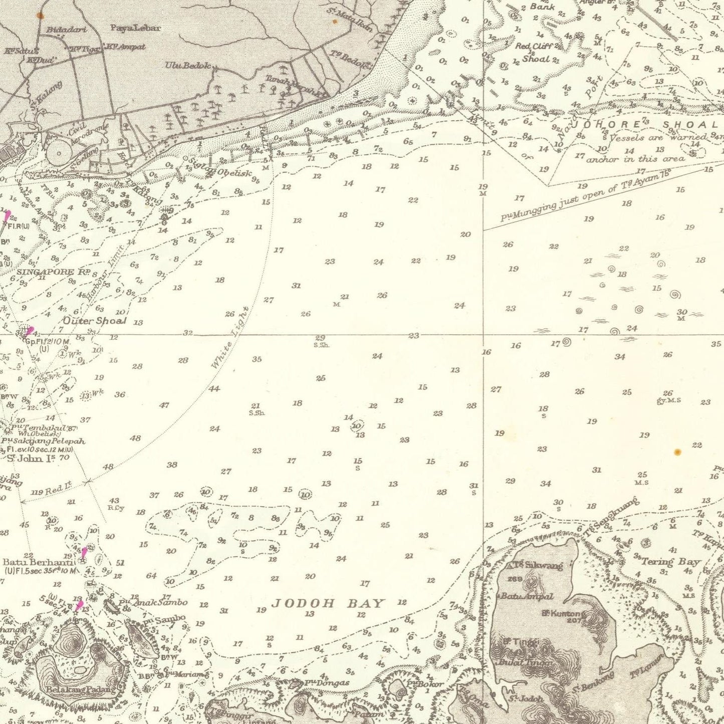 detail of the map from the centre