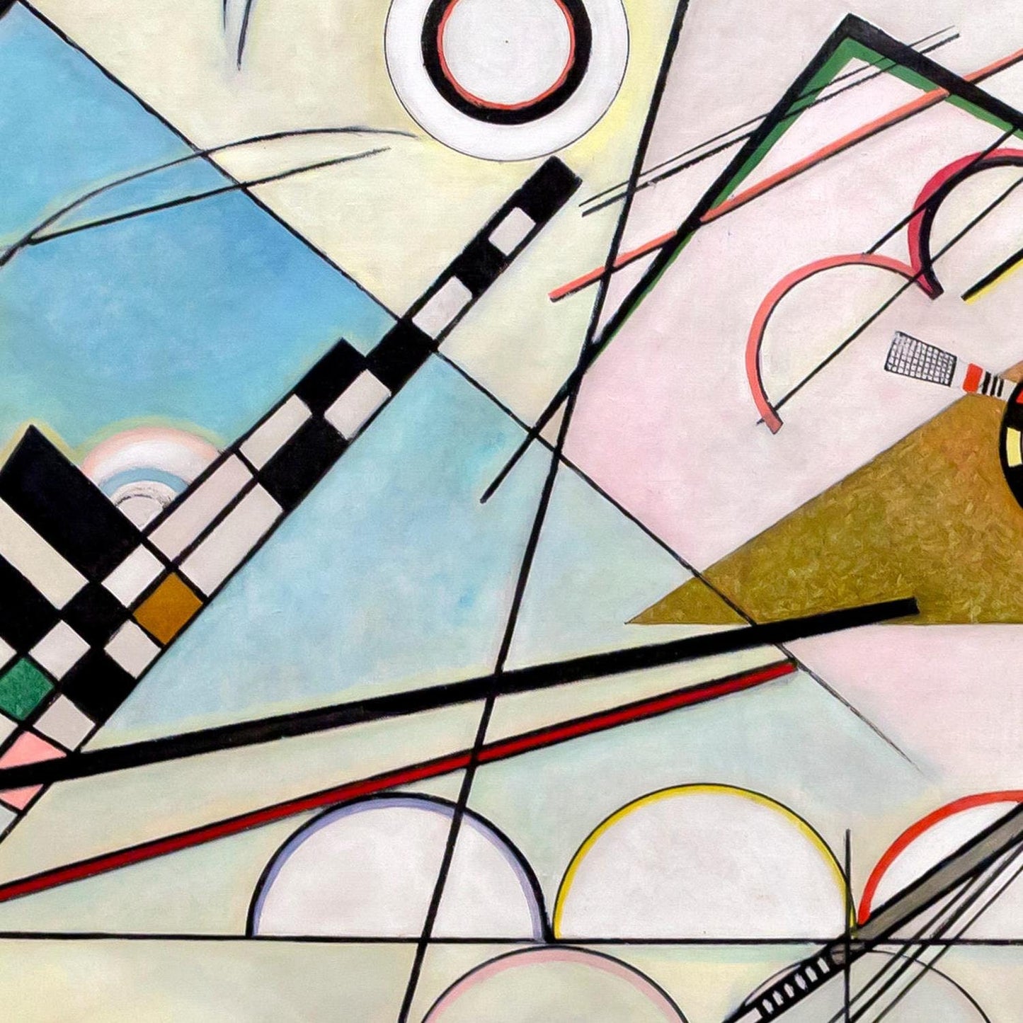 detail of the fine art reproduction from the centre