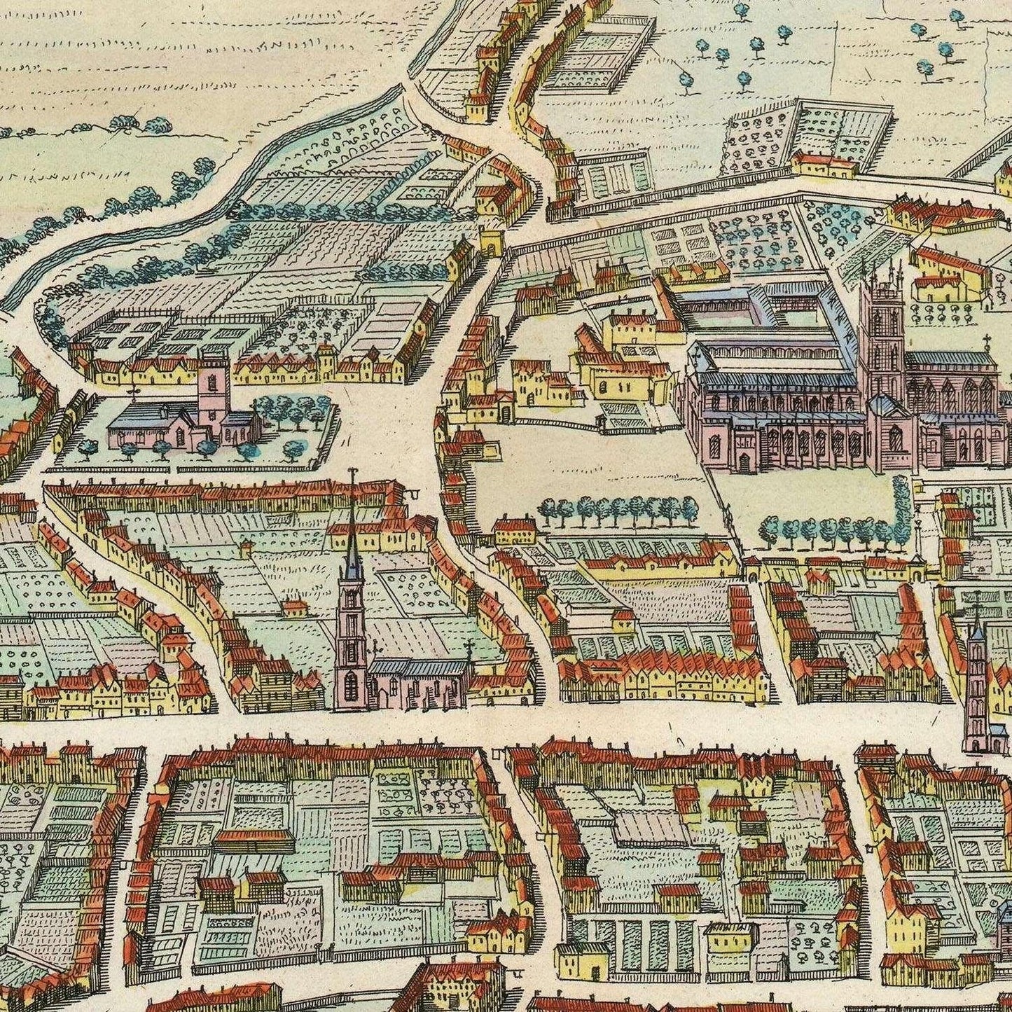 detail of the map from the centre