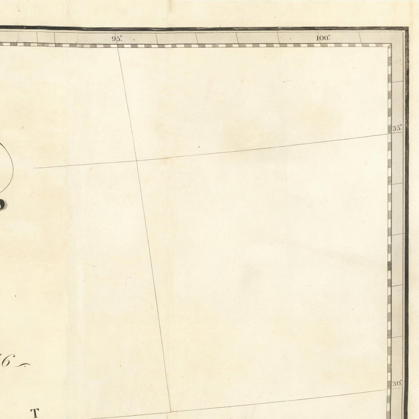 detail of the map from the top right corner