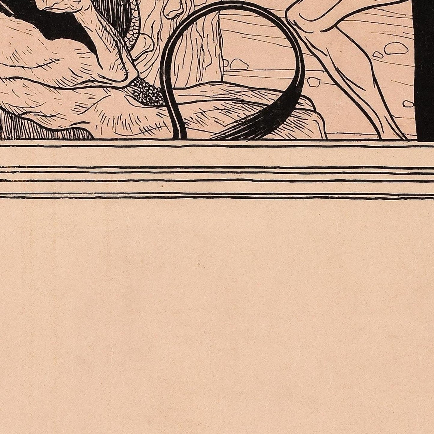 detail of the fine art reproduction from the centre