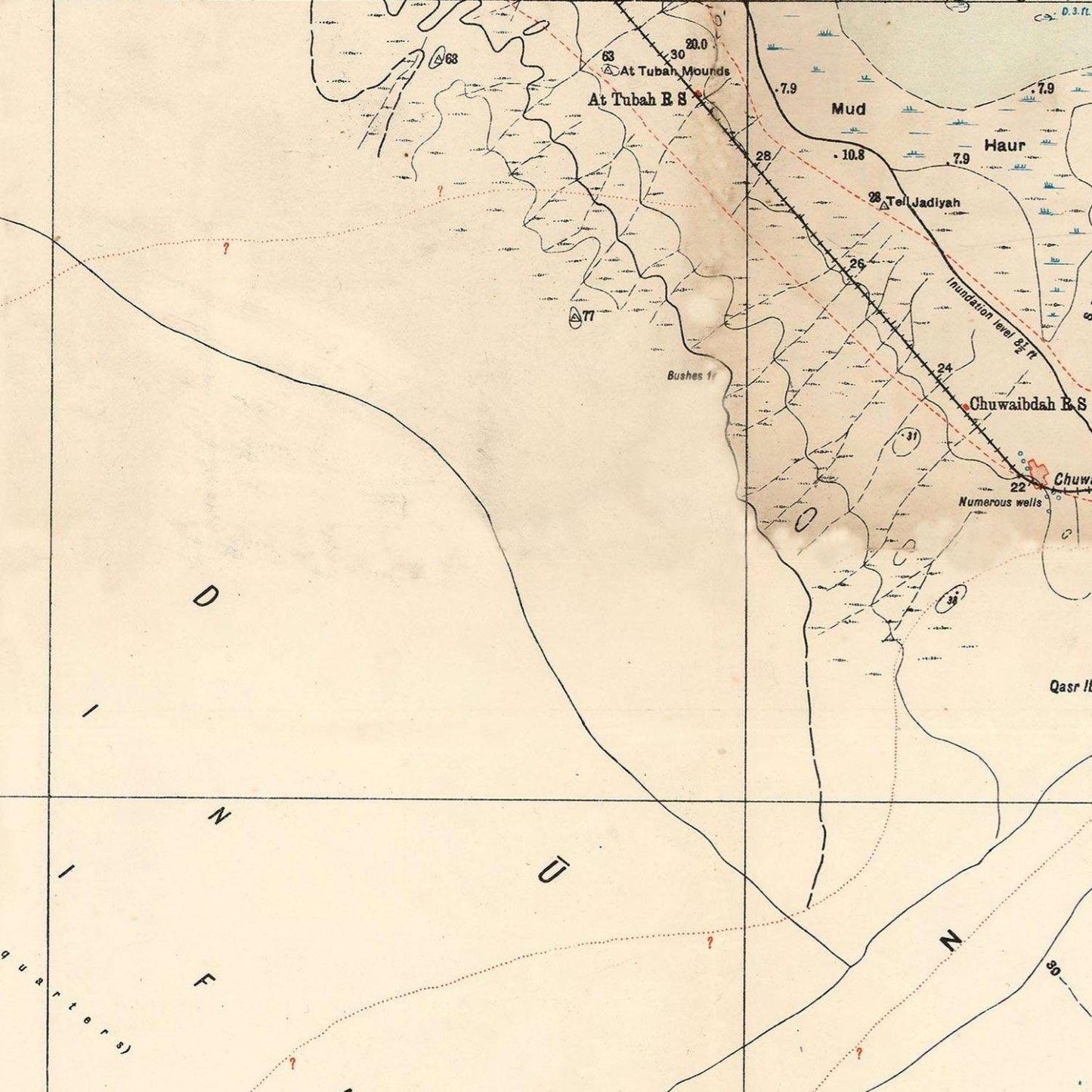 detail of the map from the centre