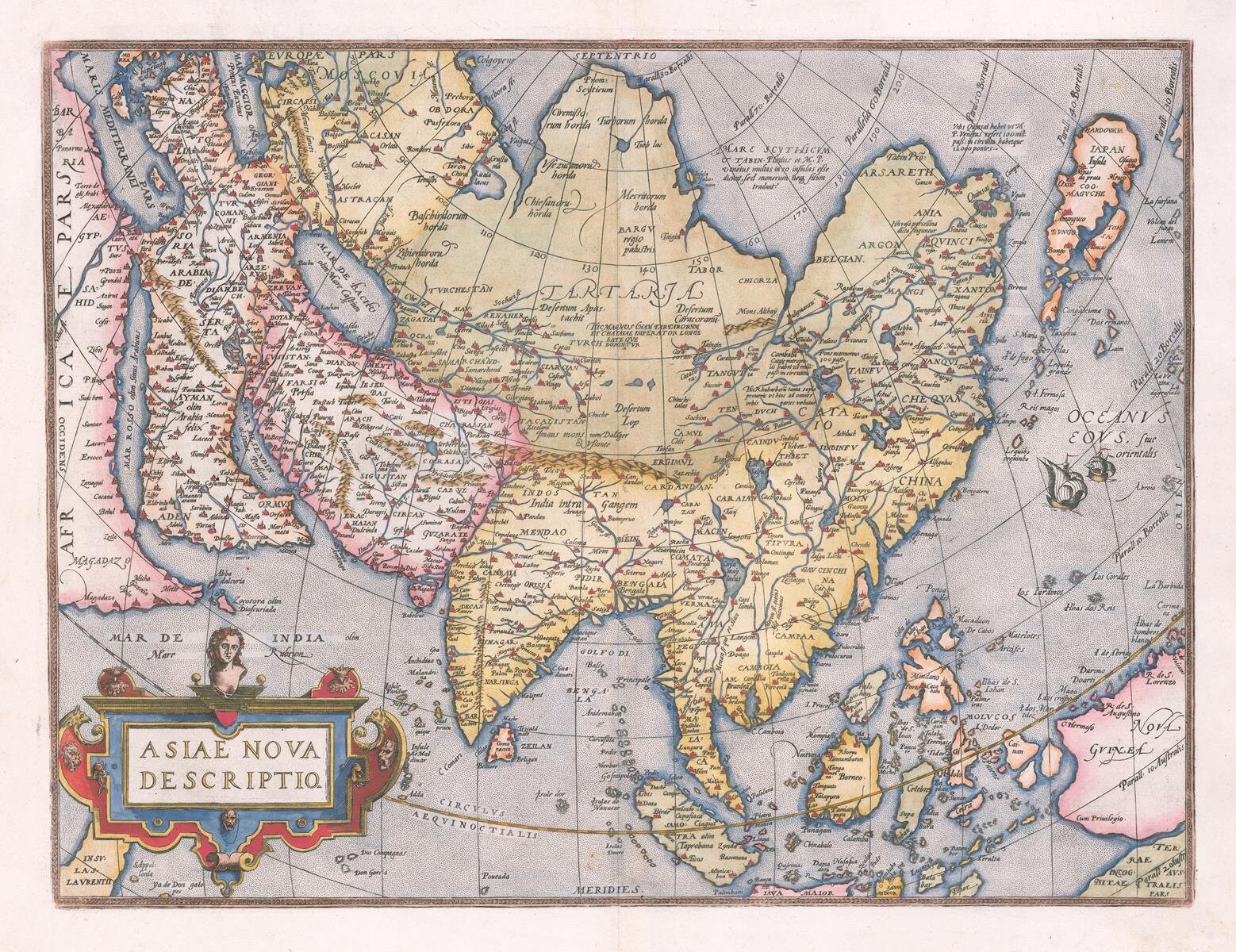 presentation of the map reproduction without a frame