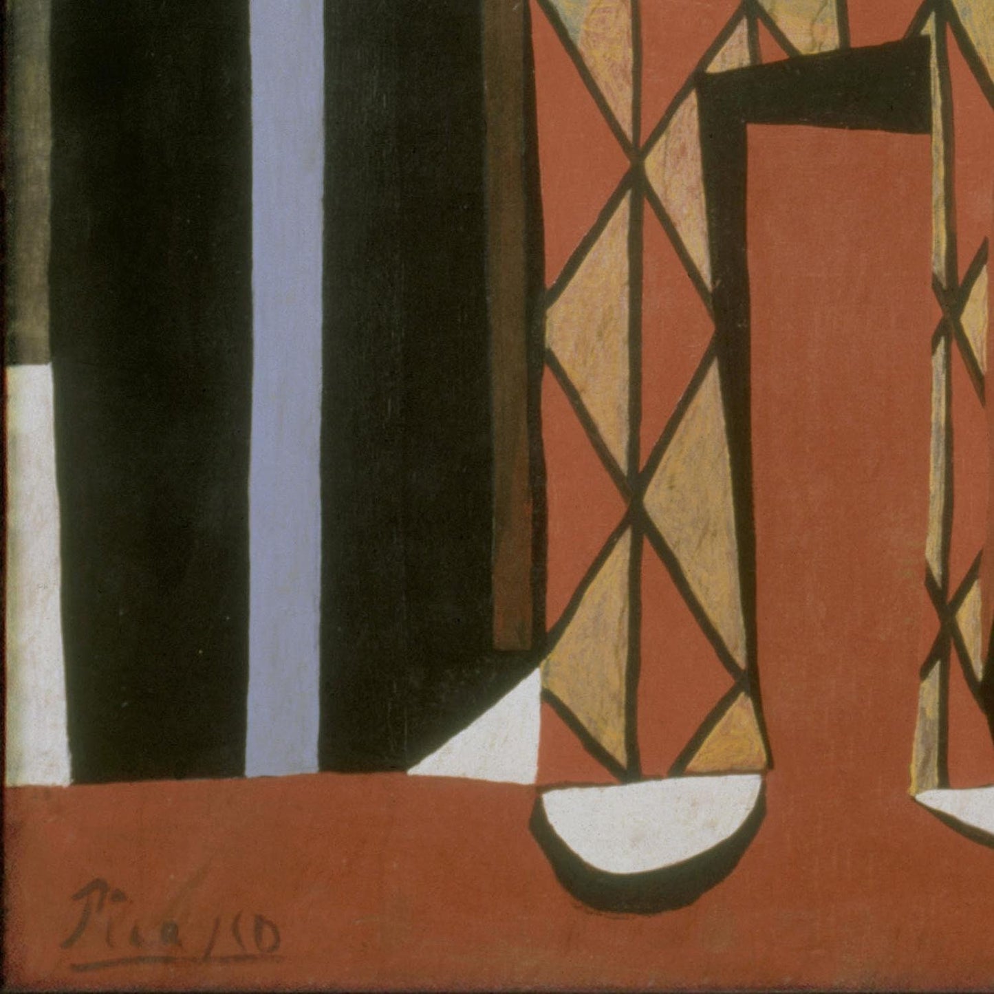 detail of the fine art reproduction from the bottom left corner