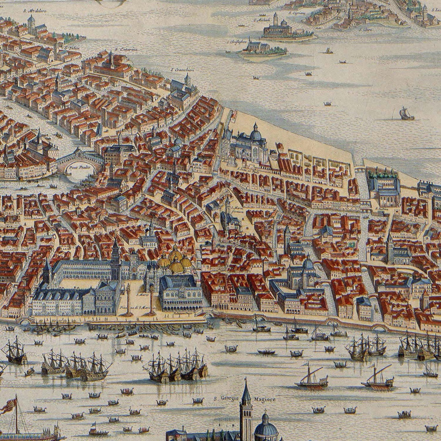 detail of the map from the centre