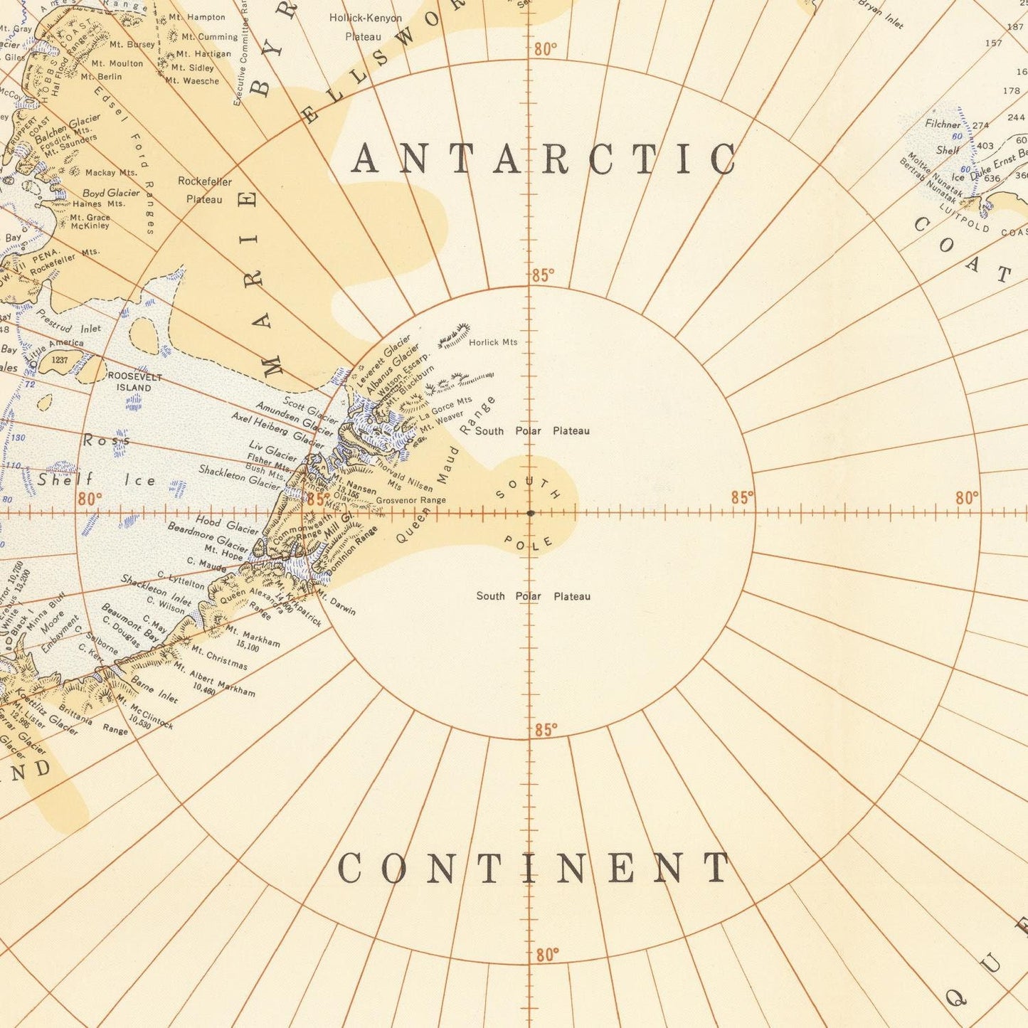 detail of the map from the centre
