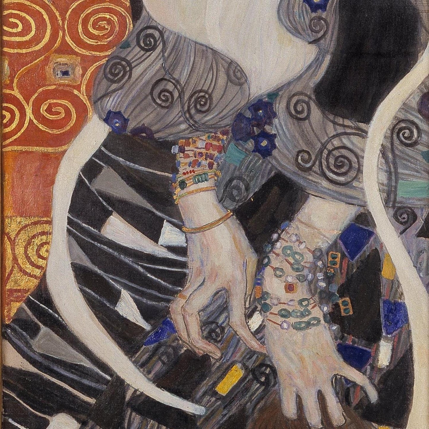 detail of the fine art reproduction from the centre