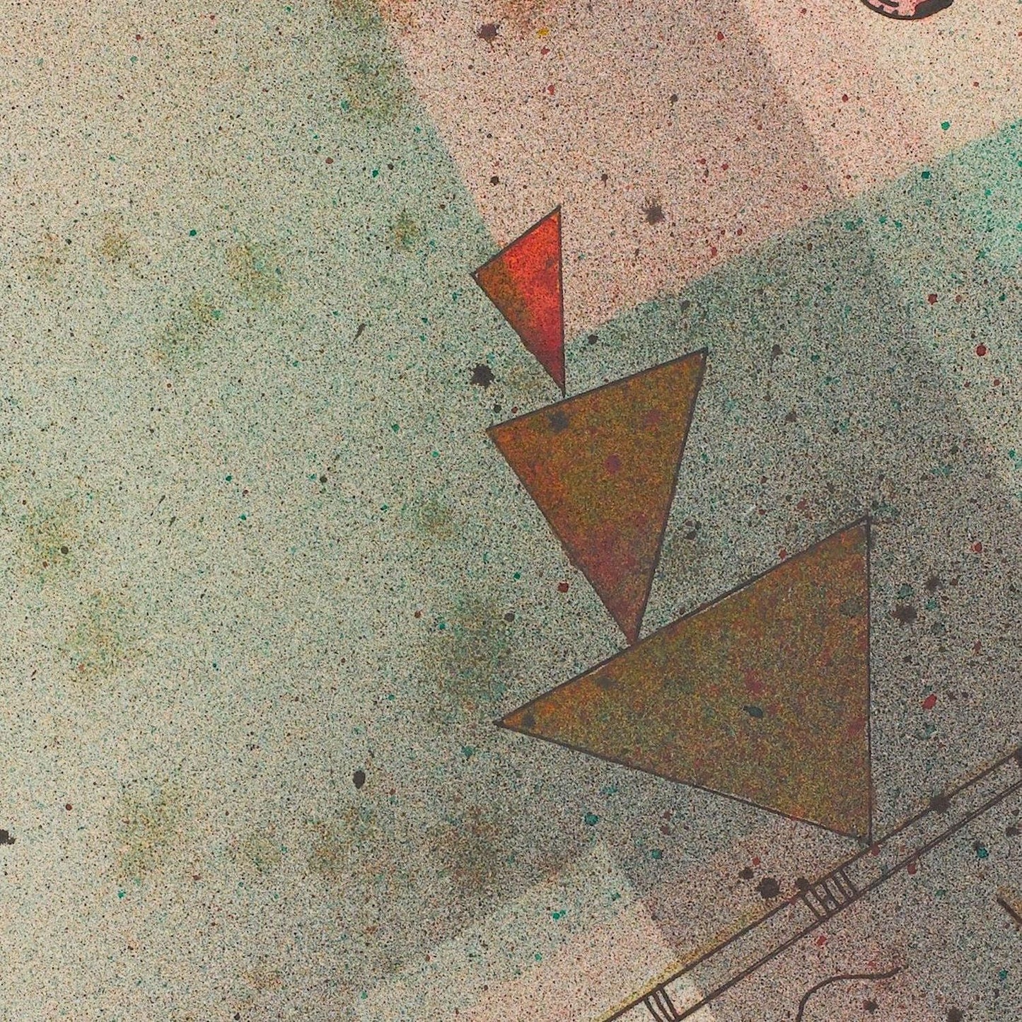 detail of the fine art reproduction from the centre