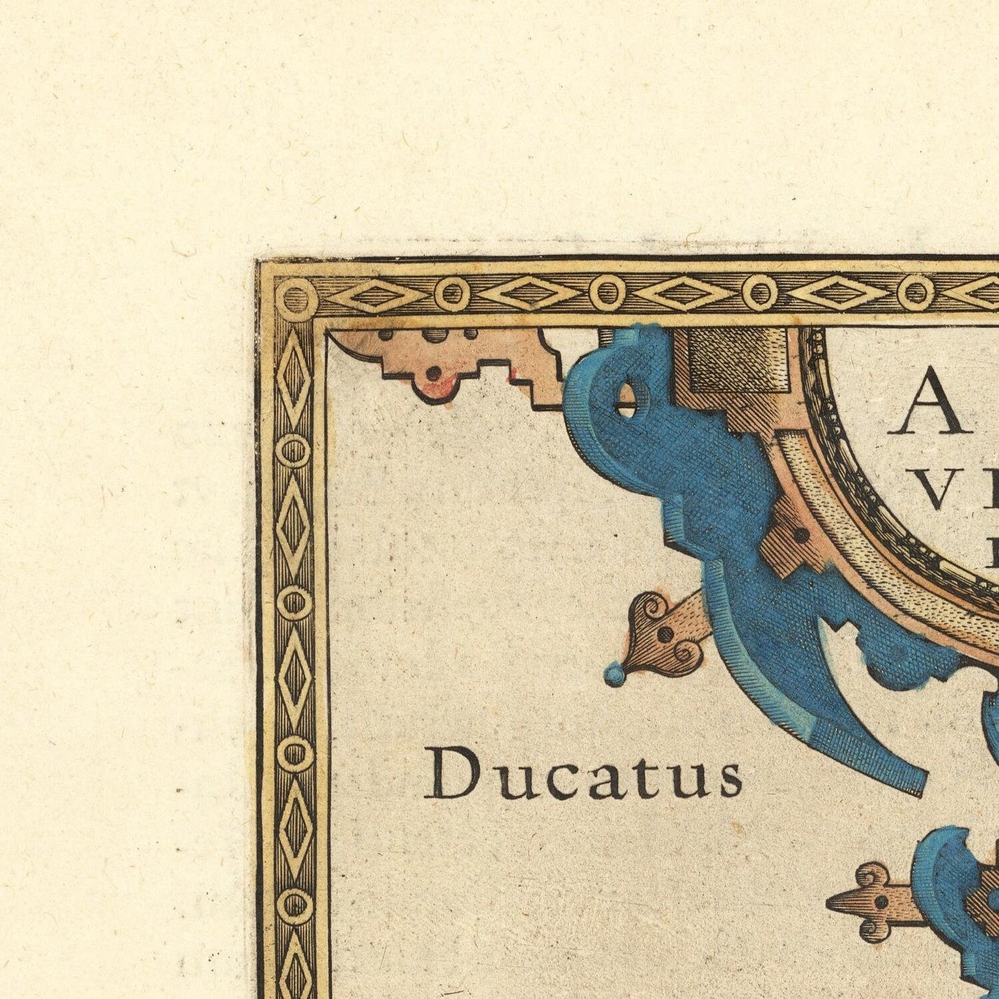 detail of the map from the top left corner