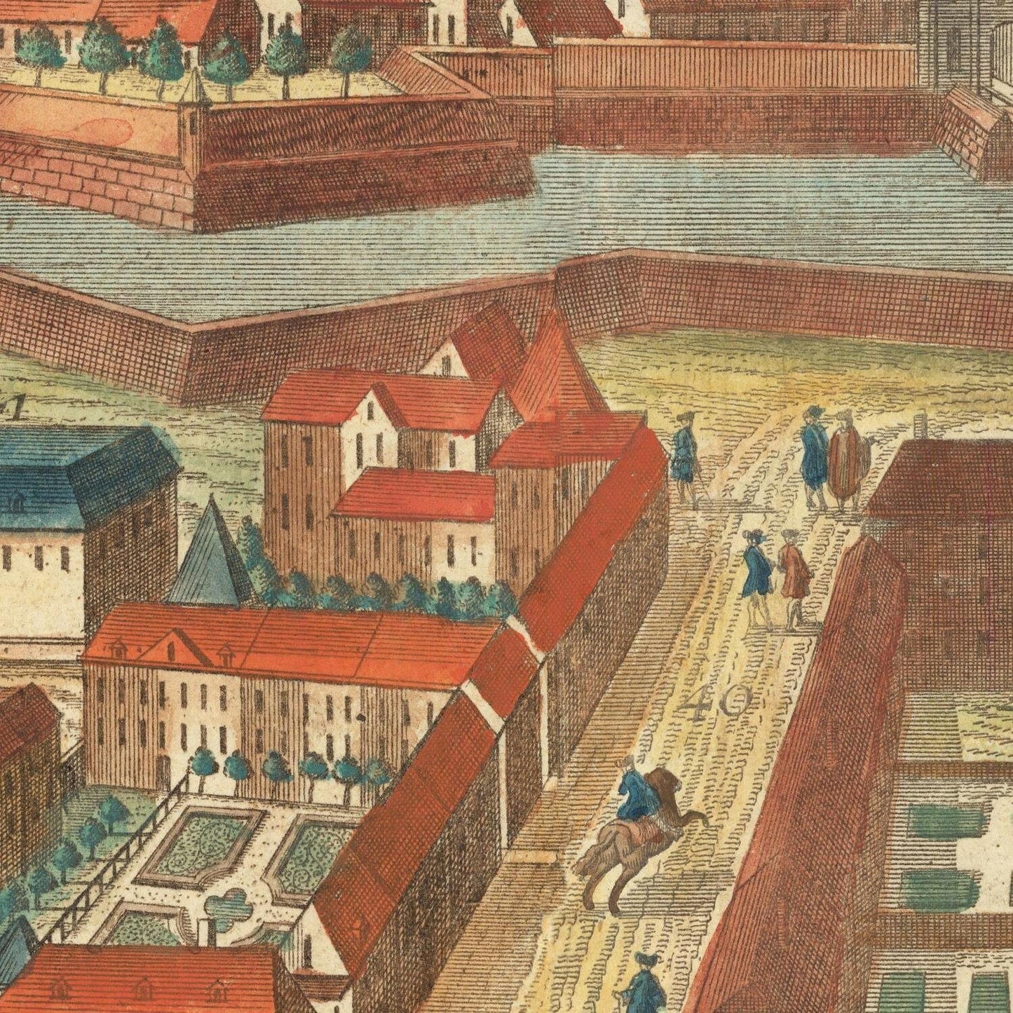detail of the map from the centre