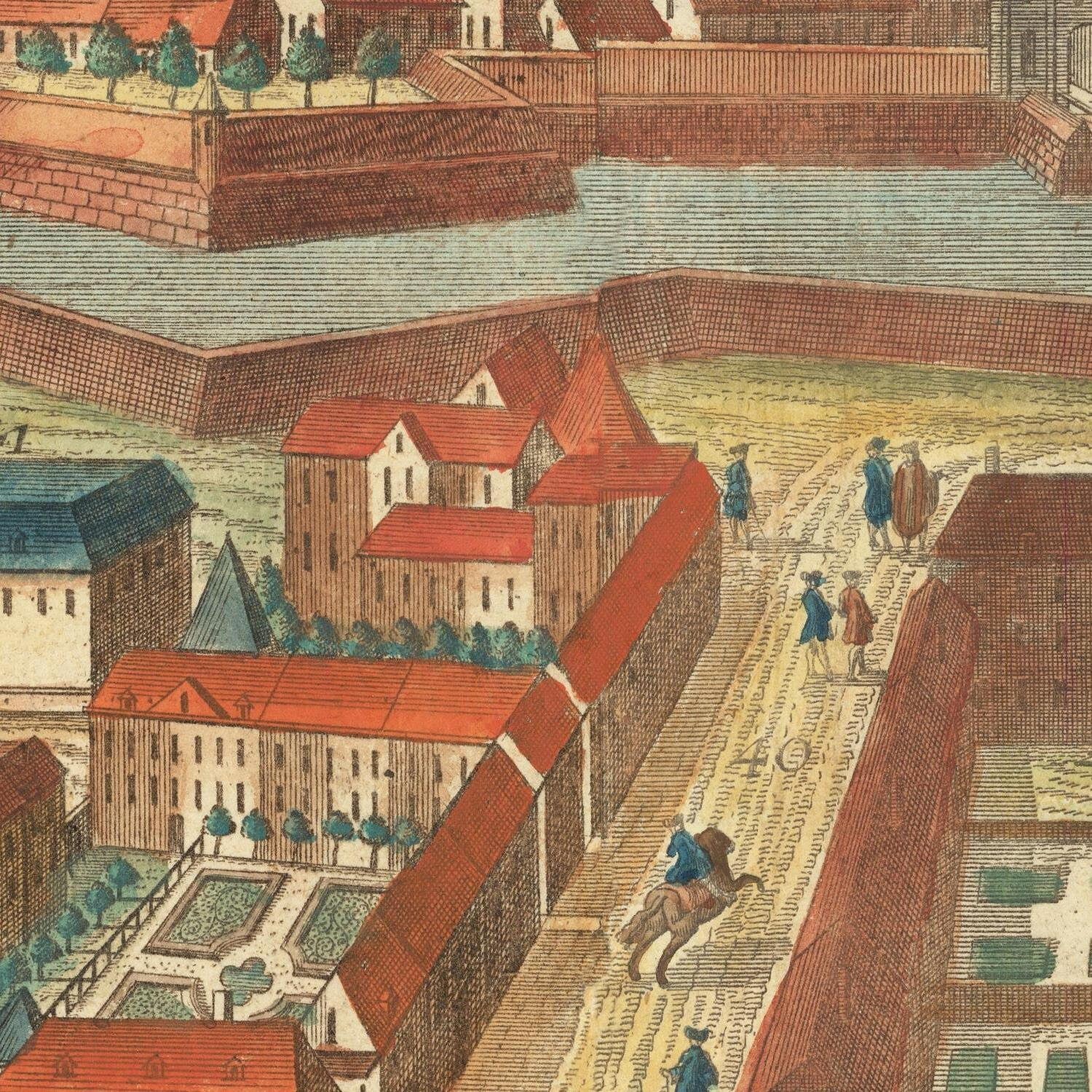 detail of the map from the centre