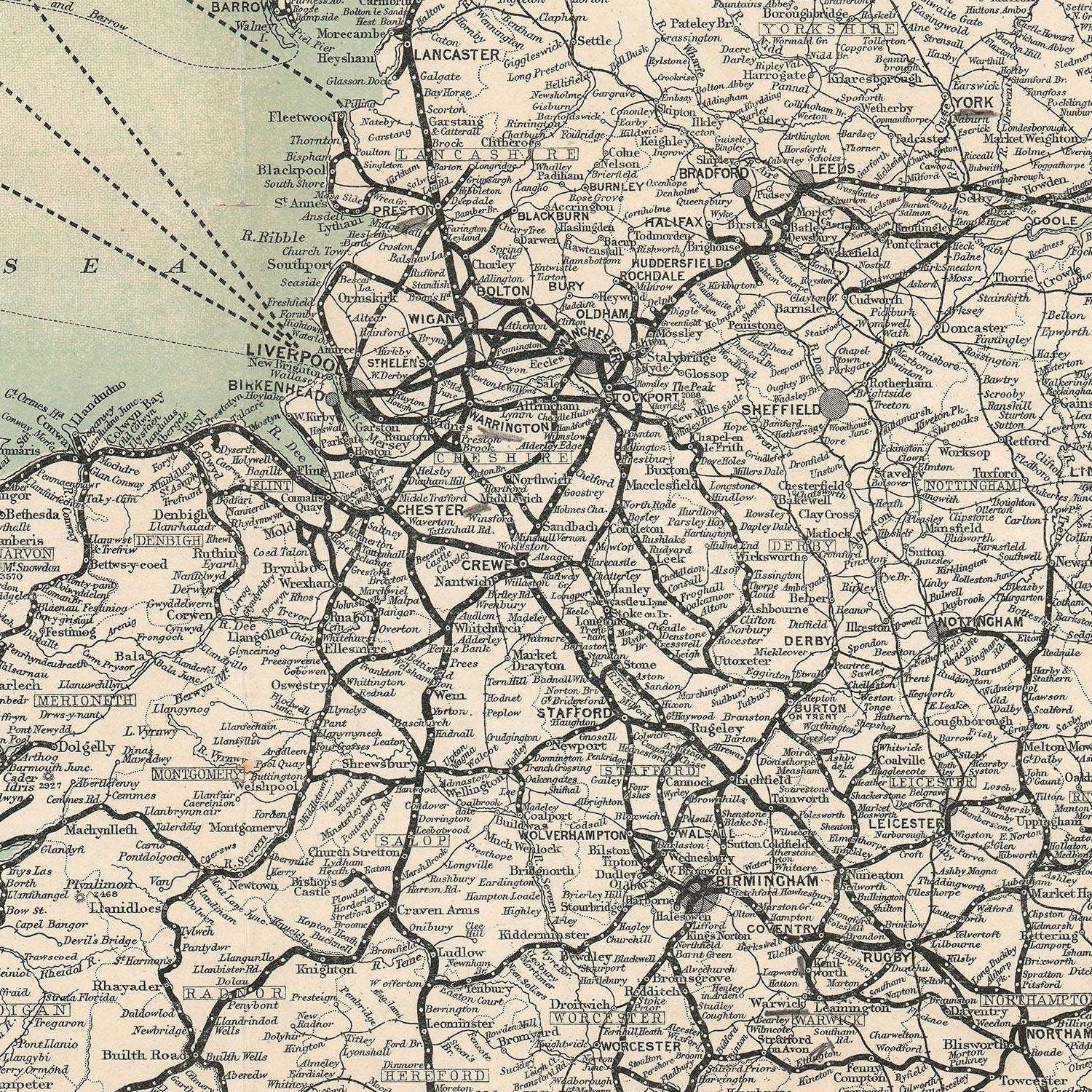 detail of the map from the centre