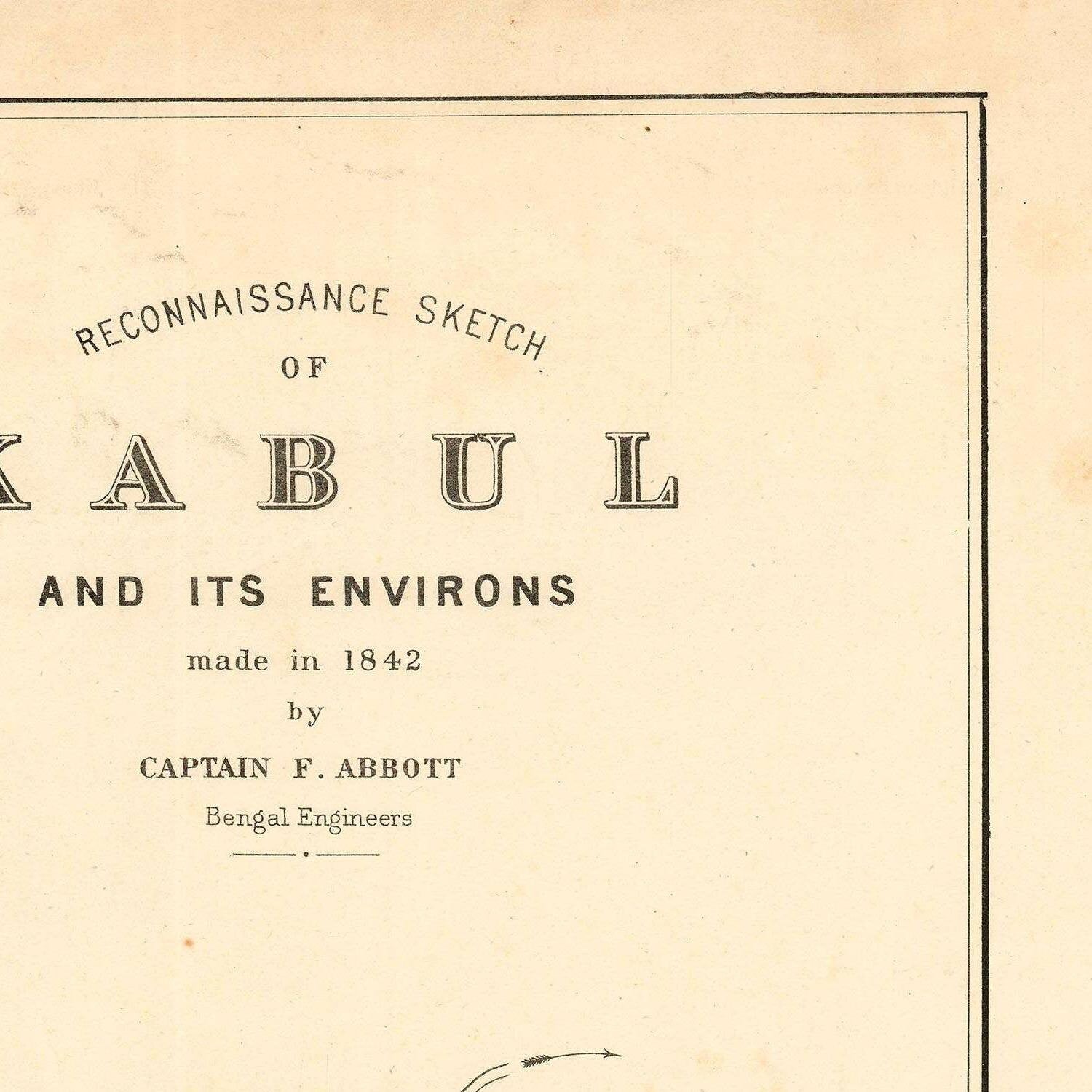 detail of the map from the top right corner