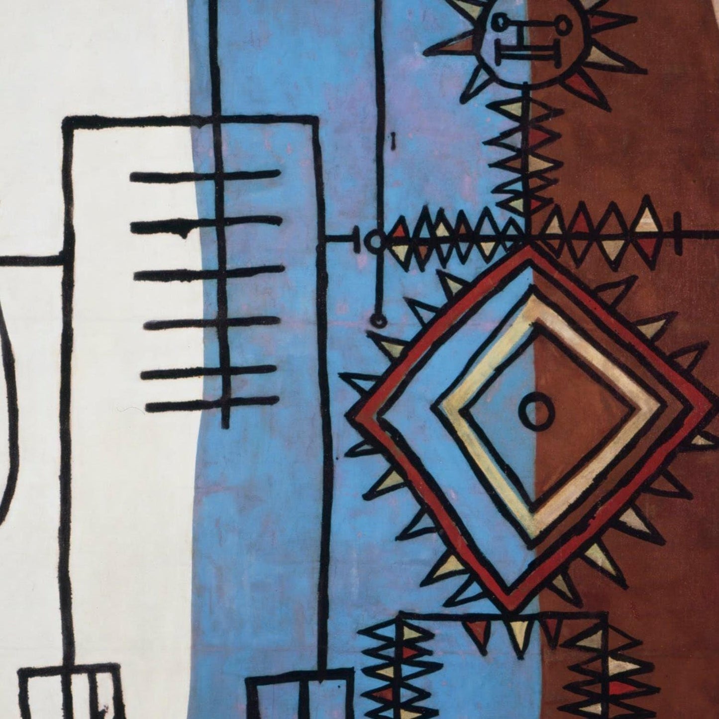 detail of the fine art reproduction from the centre
