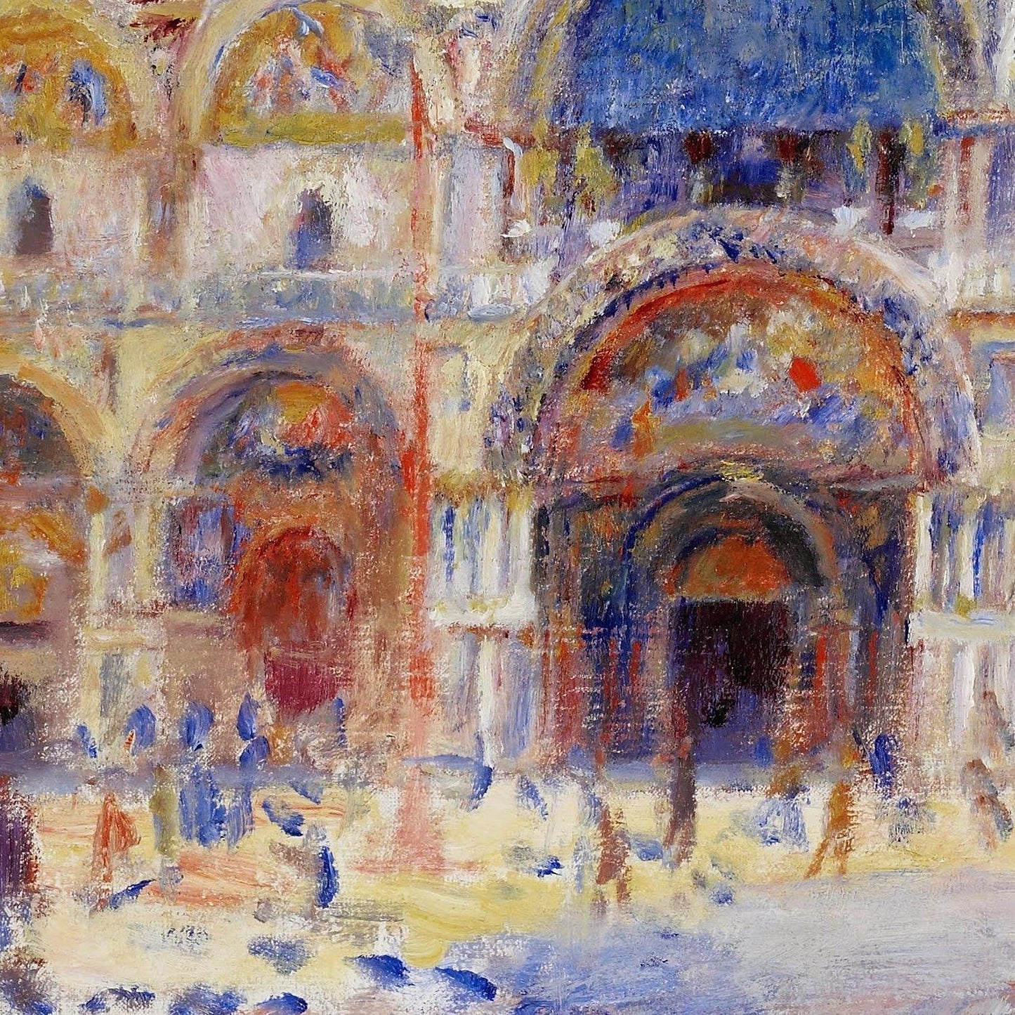 detail of the fine art reproduction from the centre