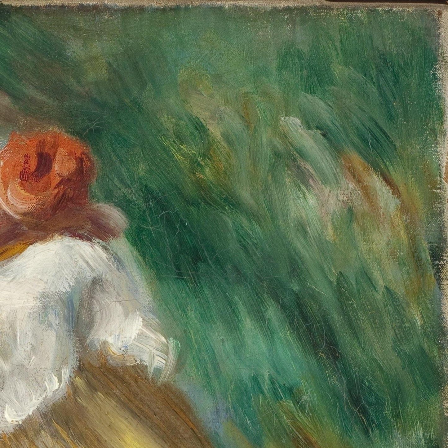 detail of the fine art reproduction from the top right corner
