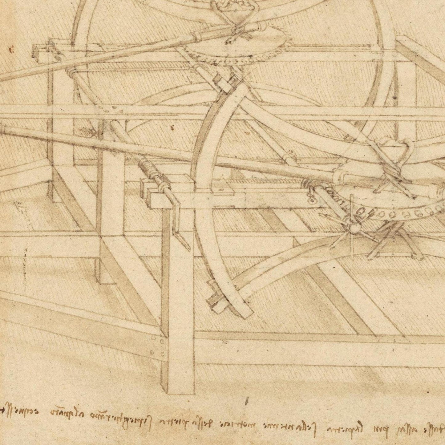 detail of the drawing reproduction from the centre