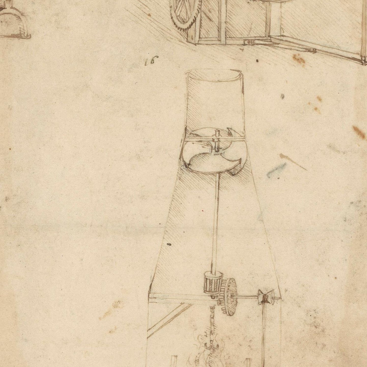 detail of the drawing reproduction from the centre