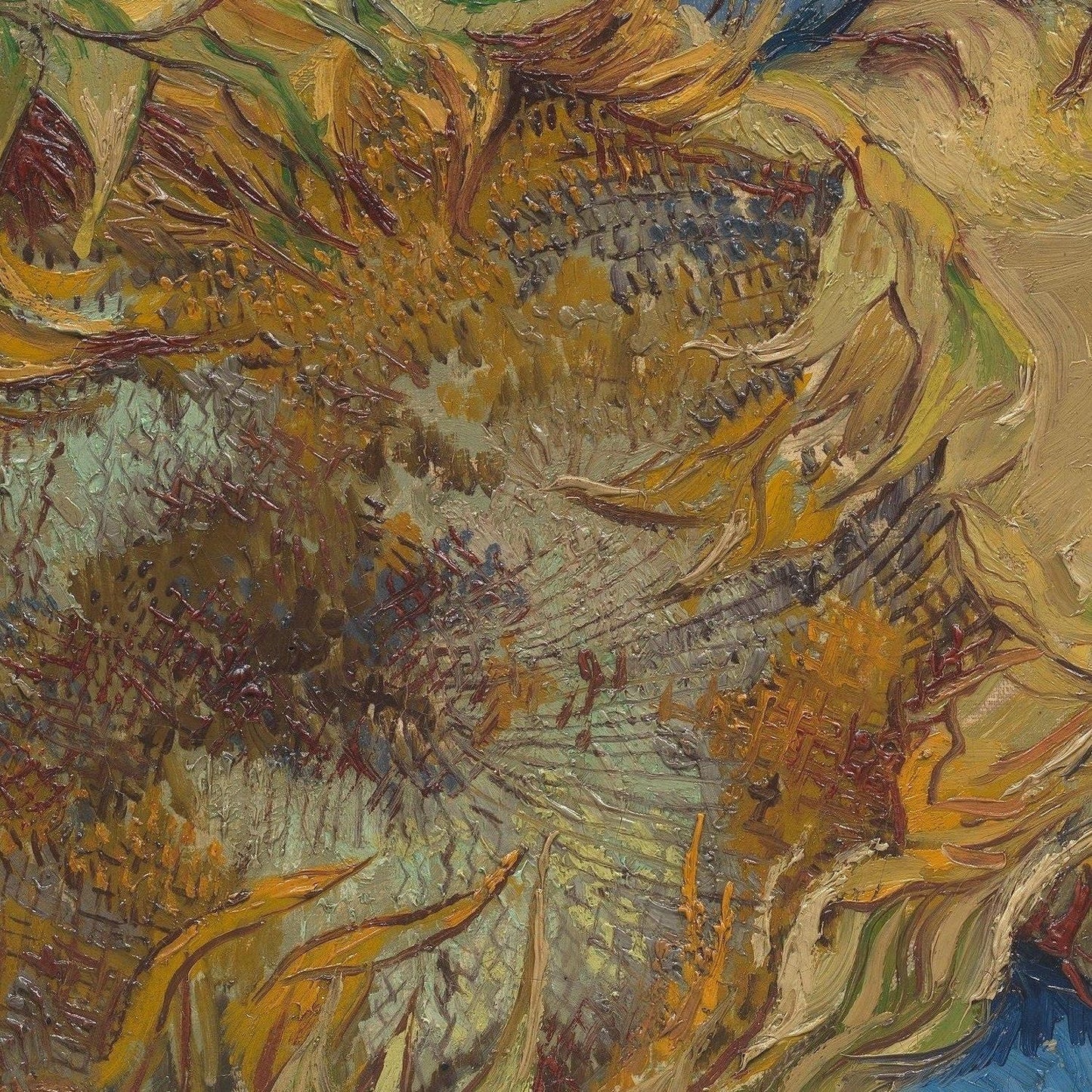detail of the fine art reproduction from the centre