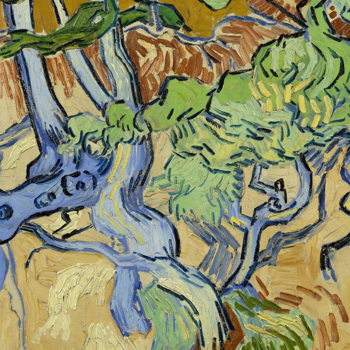 detail of the fine art reproduction from the centre