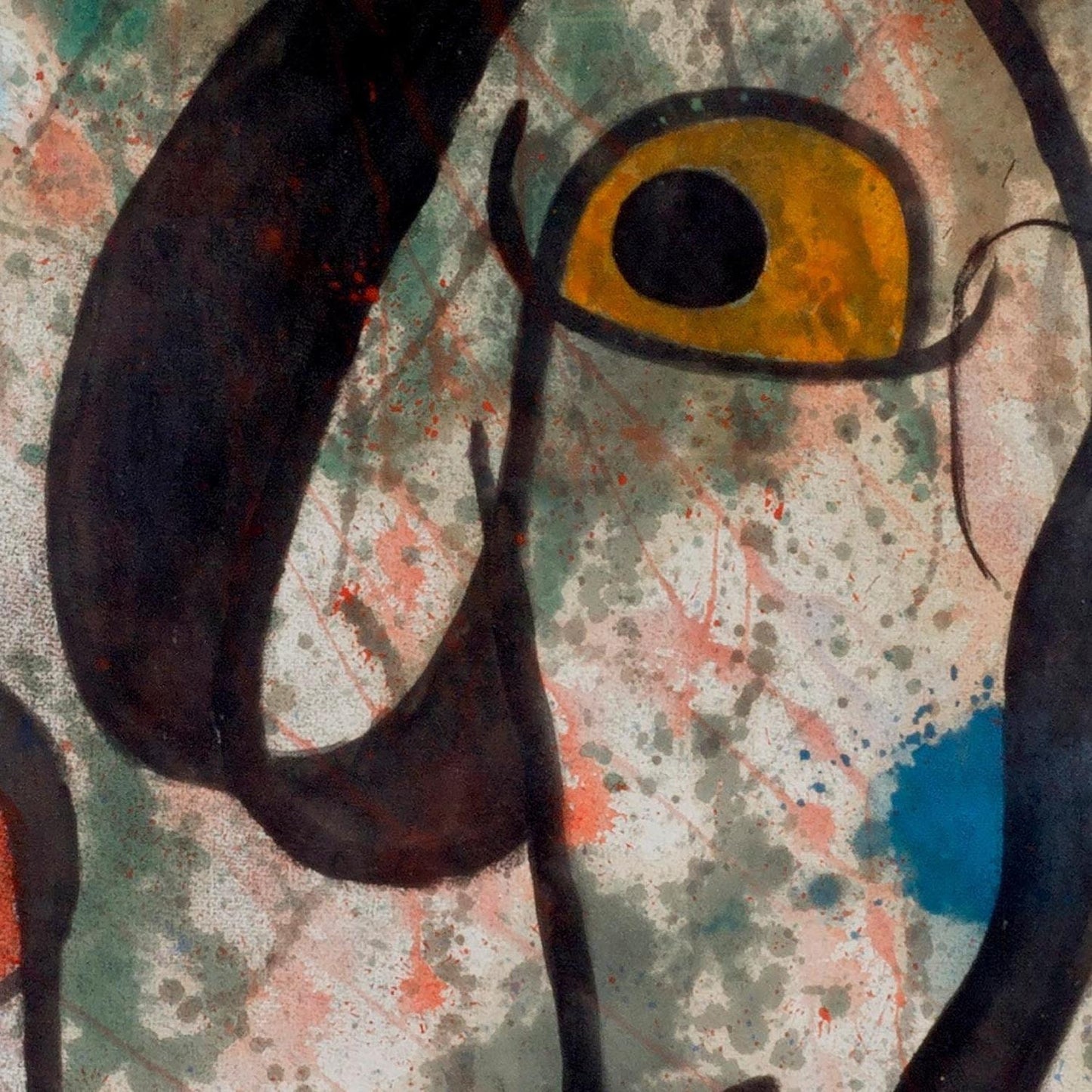 detail of the fine art reproduction from the centre