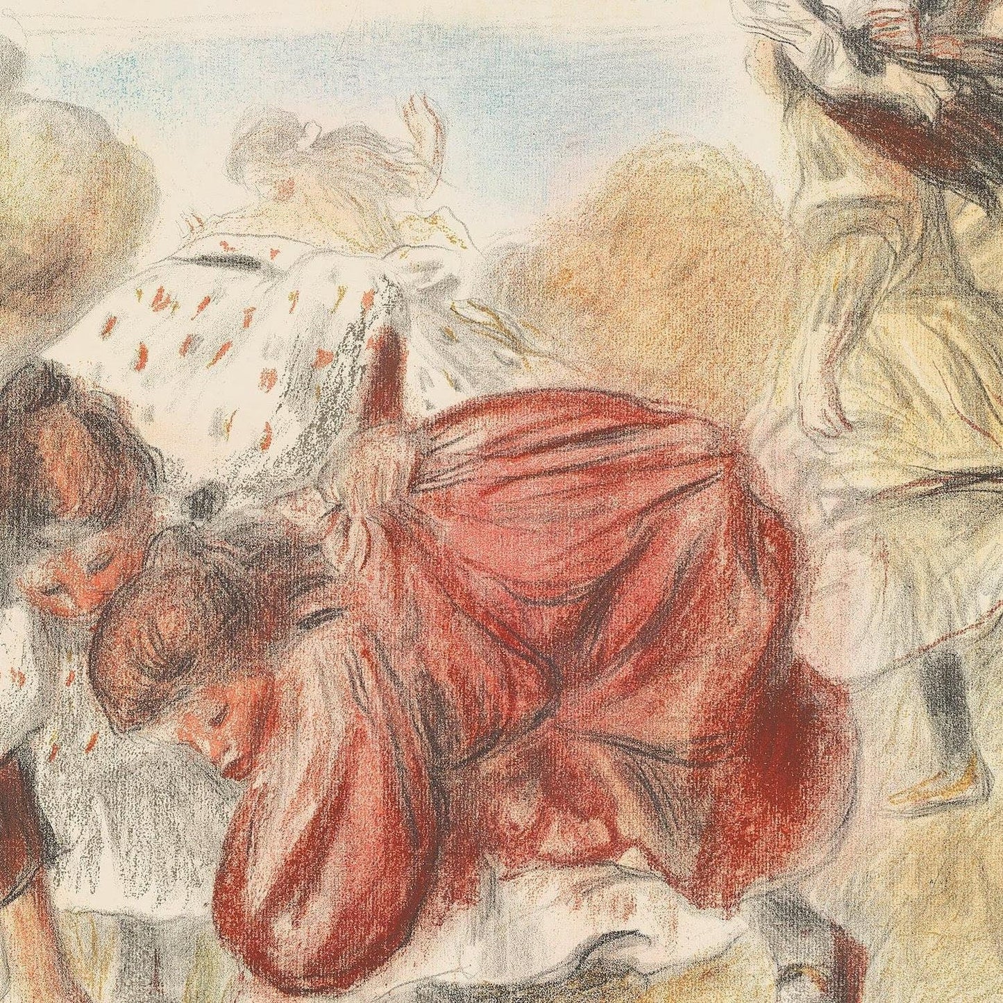 detail of the fine art reproduction from the centre