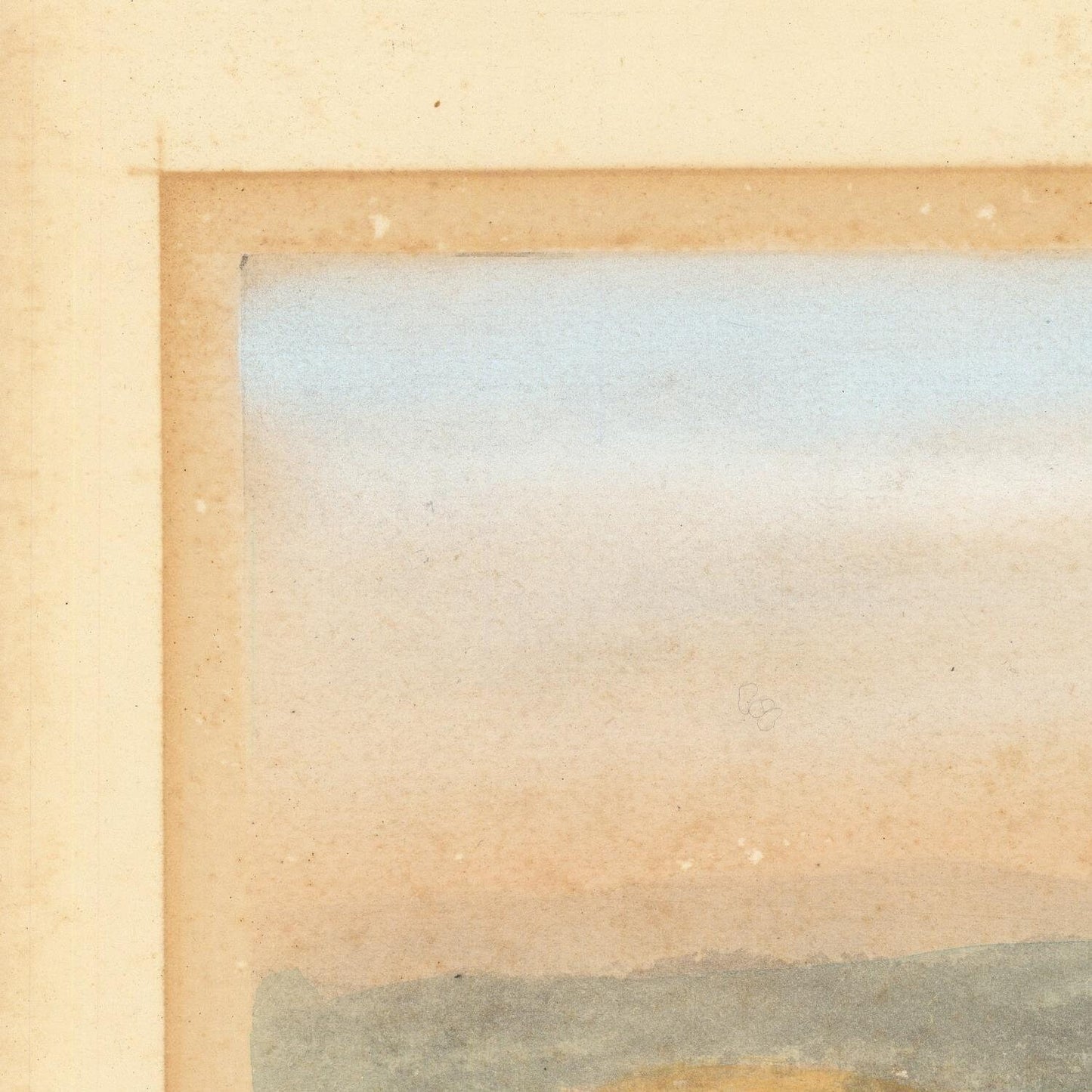 detail of the drawing reproduction from the top left corner