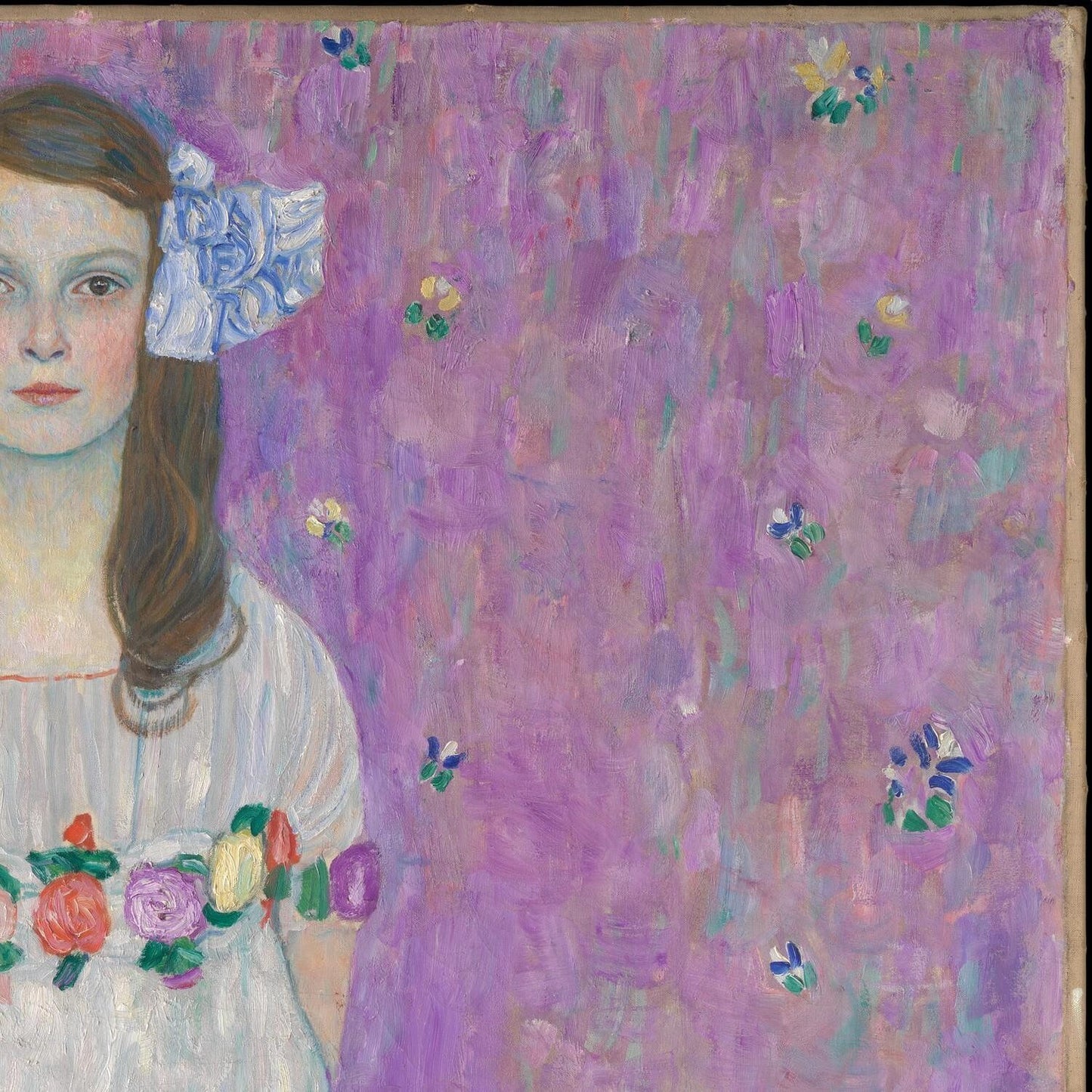 detail of the fine art reproduction from the top right corner