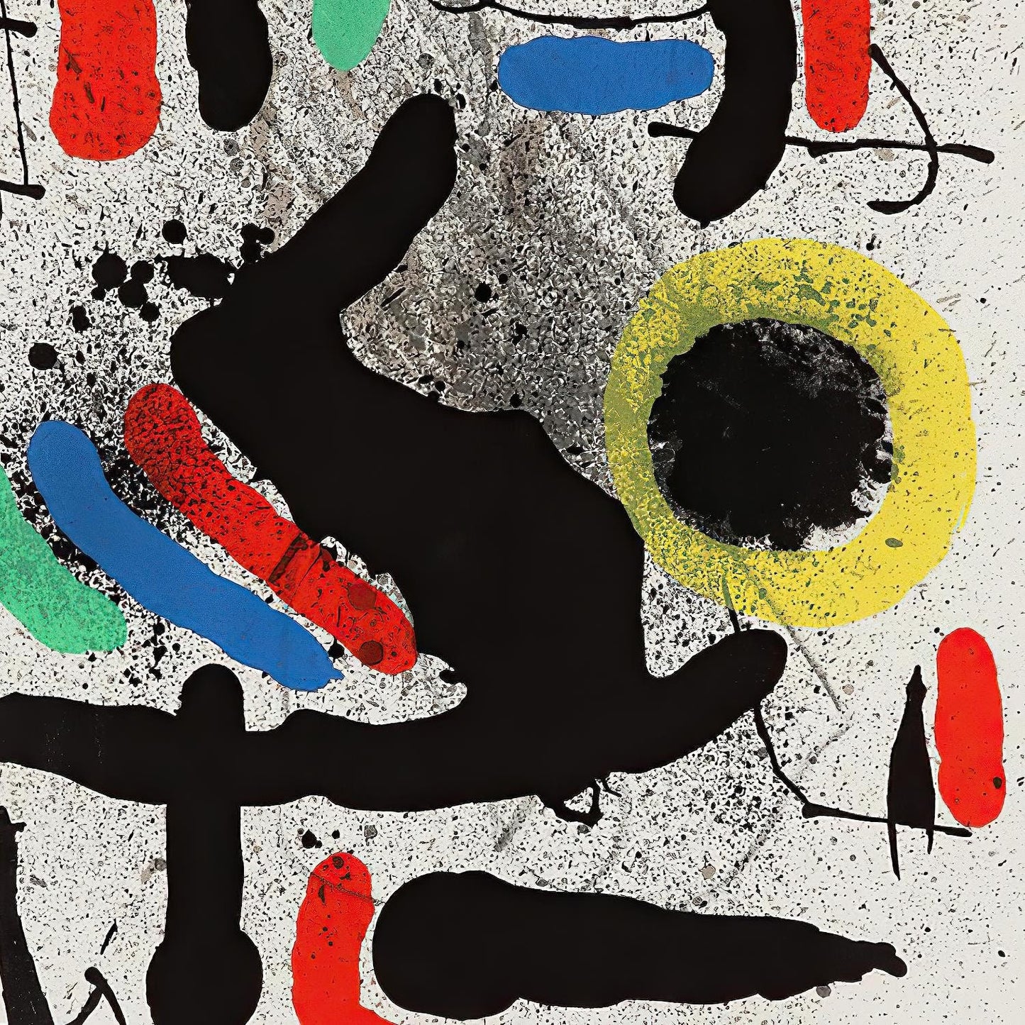 detail of the fine art reproduction from the centre