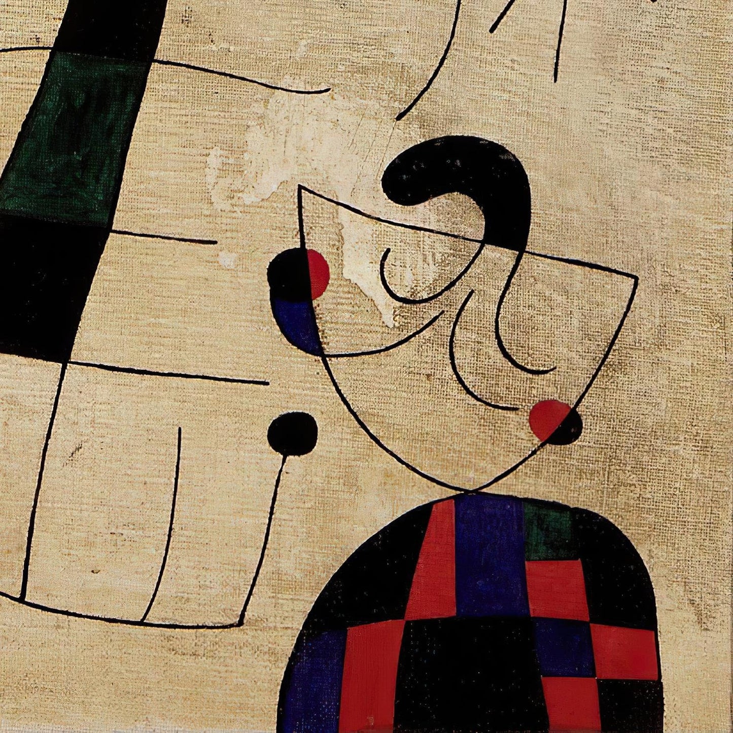 detail of the fine art reproduction from the bottom right corner