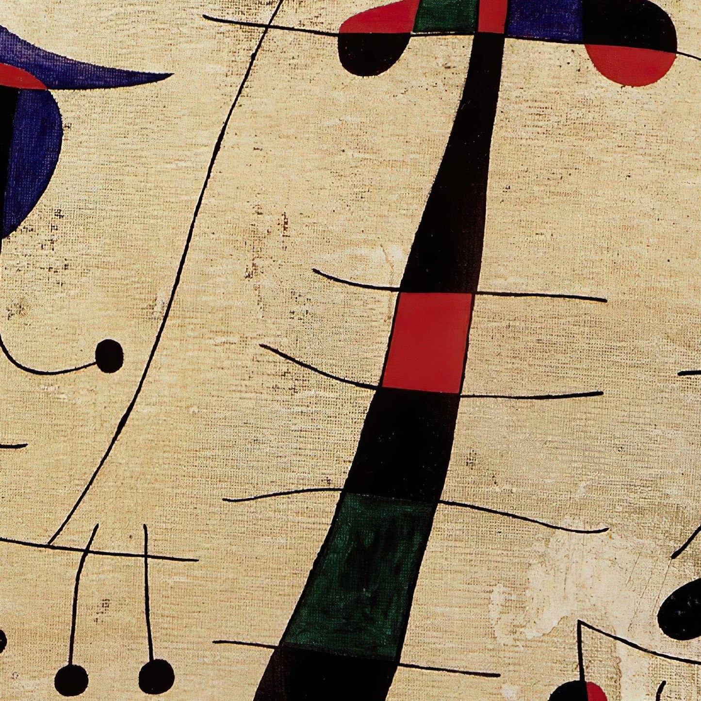 detail of the fine art reproduction from the centre