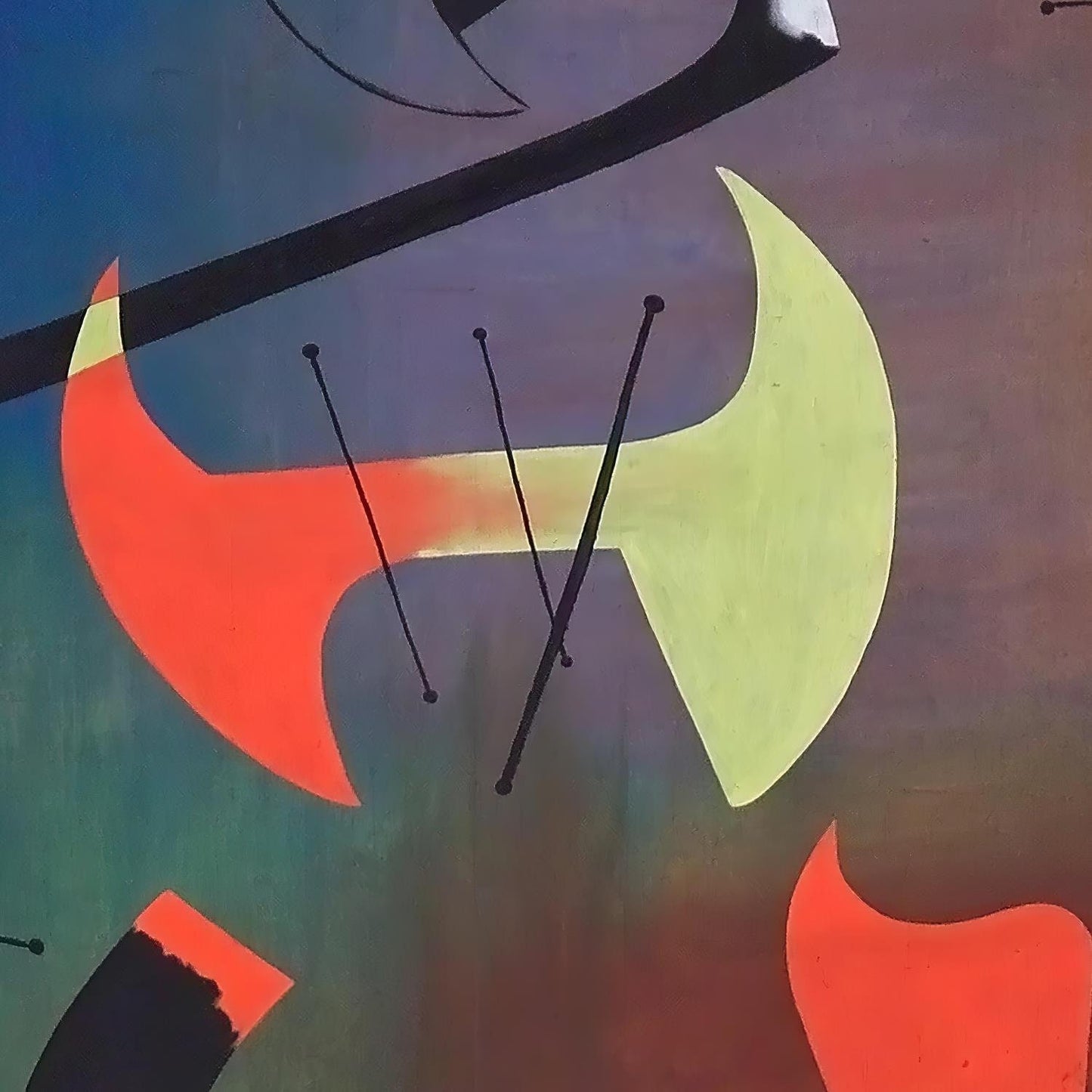 detail of the fine art reproduction from the centre