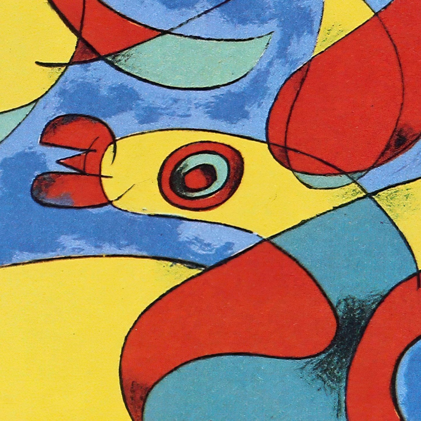 detail of the fine art reproduction from the centre