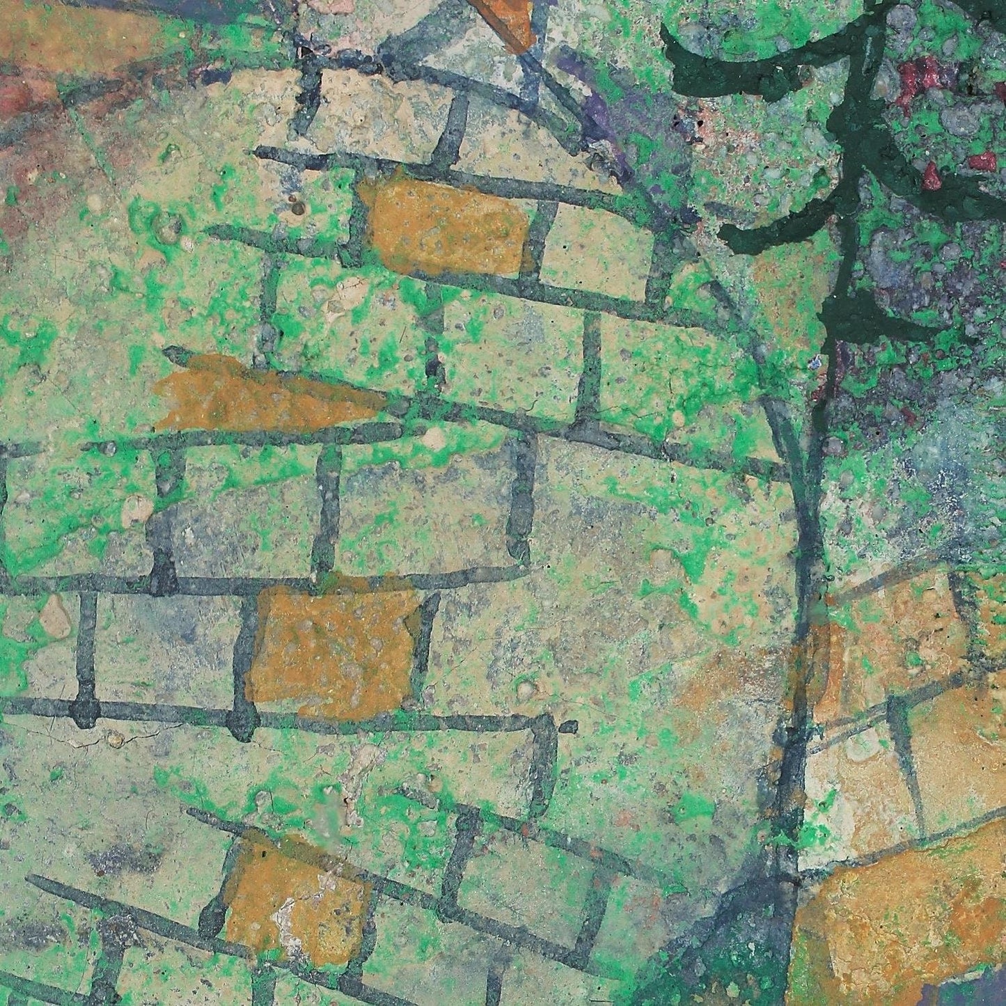 detail of the fine art reproduction from the centre